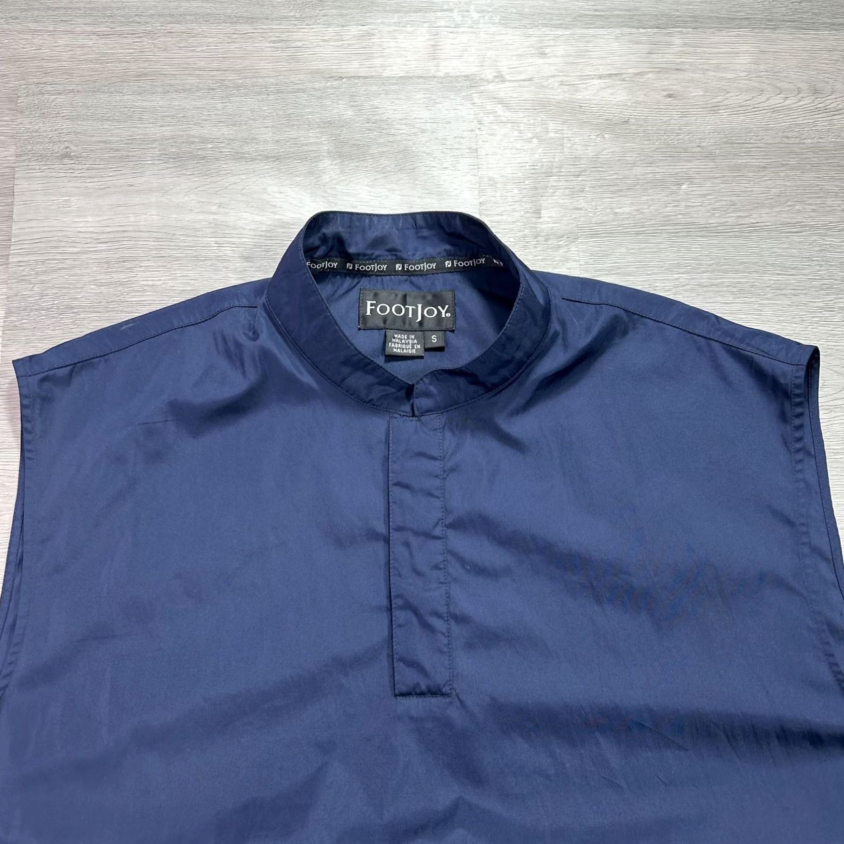 Footjoy FootJoy Vest Mens Small Blue Golf Windbreaker Pockets Zipped Elastic Hem Collared Lightweight Wind-Resistant Polo Layering Shirt Size US S / EU 44-46 / 1 - 3 Thumbnail