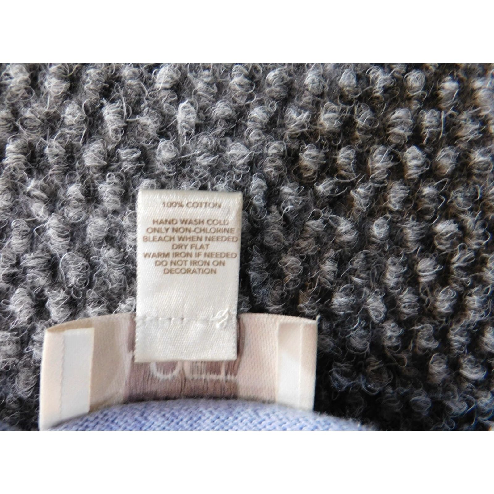 Loft LOFT Cardigan Sweater Medium Women Blue Beaded Embroidered Rib Knit Pullover Round Neck Casual Regular M Knit Cotton Size M / US 6-8 / IT 42-44 - 6 Thumbnail