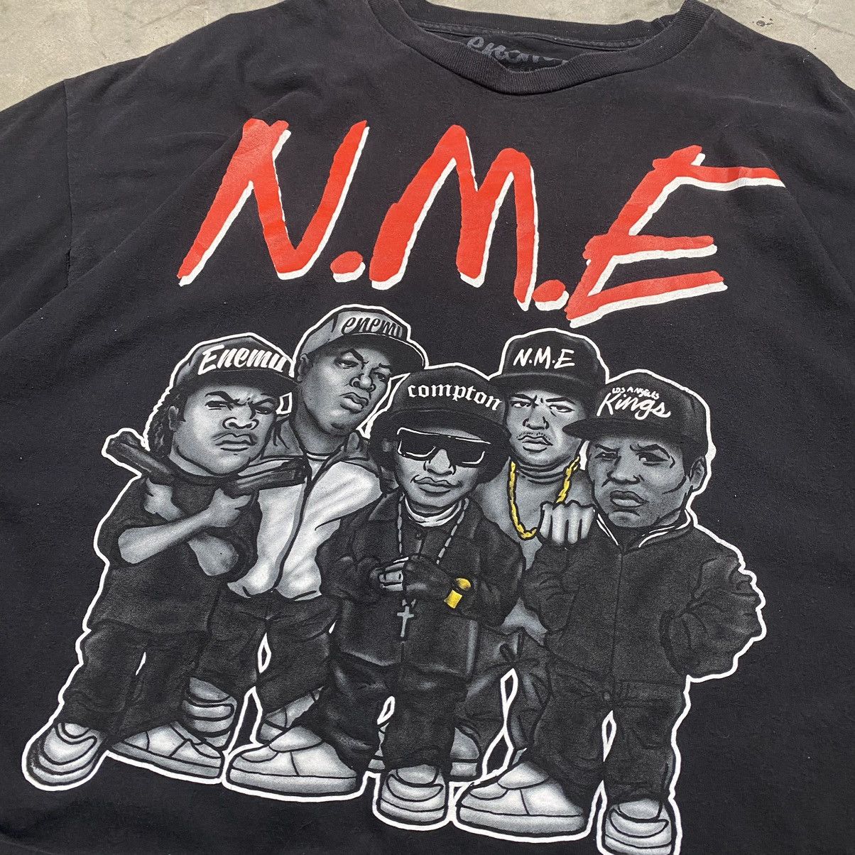 Rap Tees × Vintage y2k NWA NME Enemy HipHop Merch Baggy Tee Size US XXL / EU 58 / 5 - 2 Thumbnail