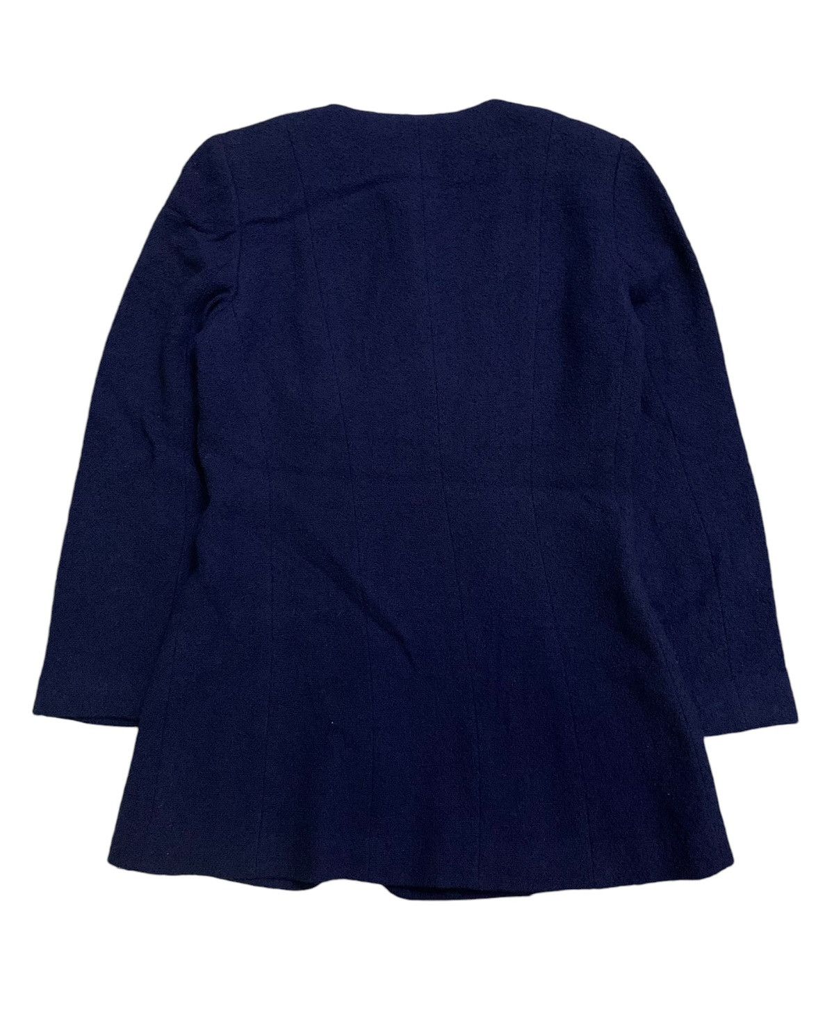 Balenciaga Vtg Balenciaga Paris Navy Jacket Button Size S / US 4 / IT 40 - 3 Thumbnail