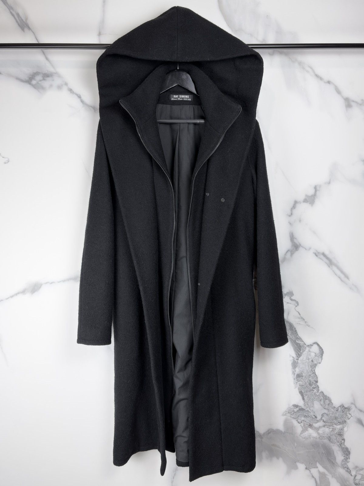 Raf Simons AW00 Raf Simons Confusion Hooded High Neck Full Zip Coat Size US S / EU 44-46 / 1 - 7 Thumbnail