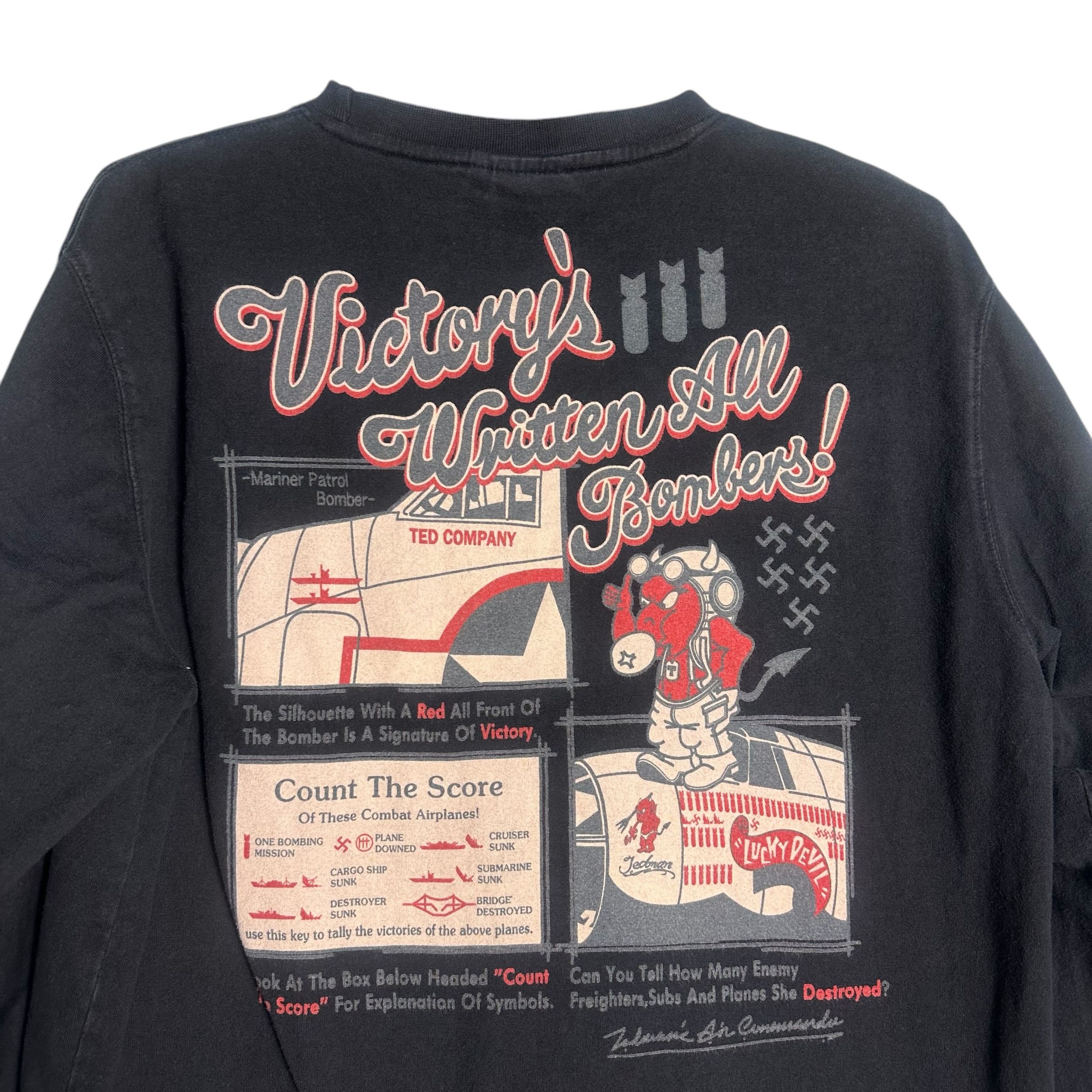 Tedman 🔥RARE🔥Vintage Tedman Aircraft All Print L/Sleeve T-shirt Size US XS / EU 42 / 0 - 6 Thumbnail