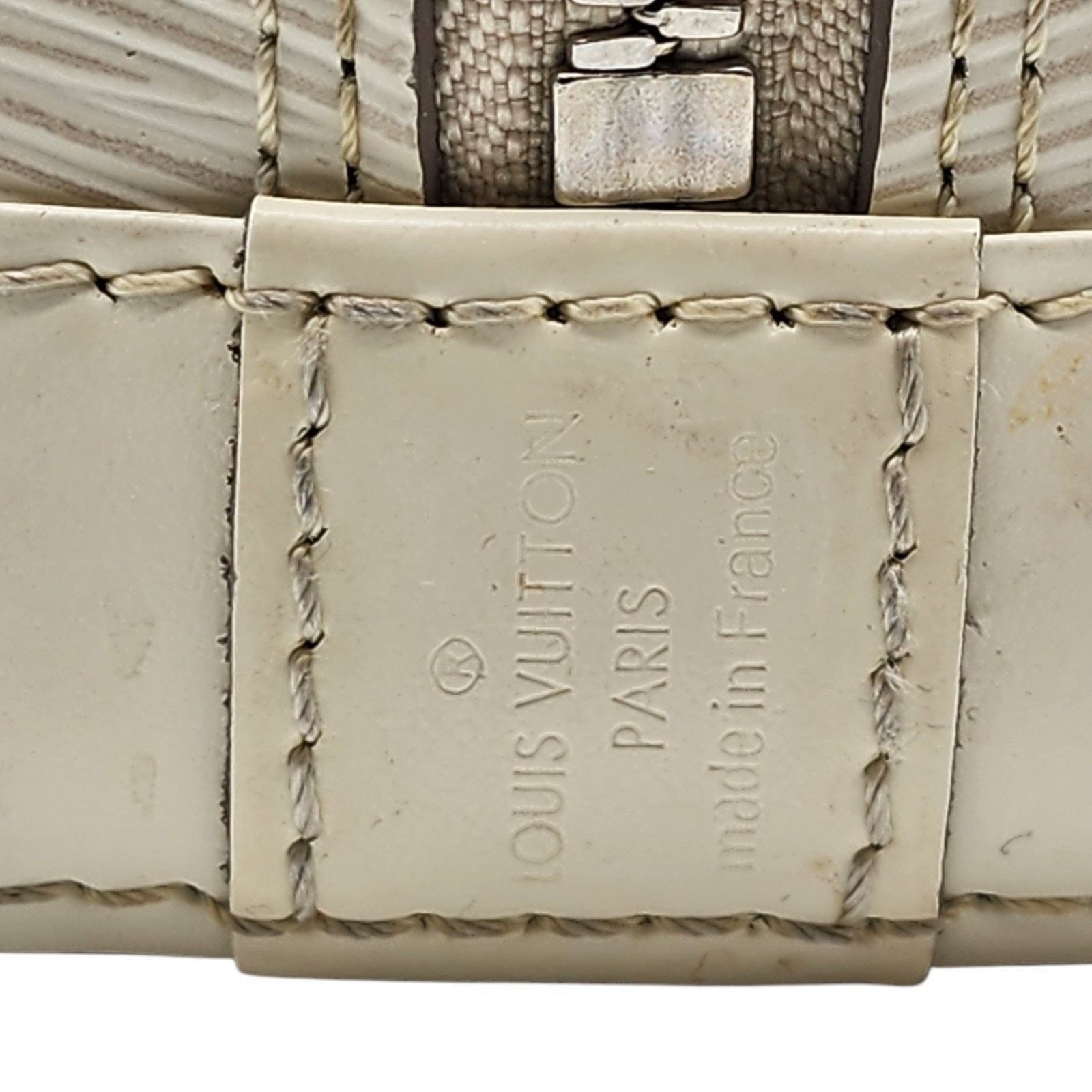Louis Vuitton Alma BB Epi Leather Top Handle Bag Handbag Ivory Off-White Size ONE SIZE - 10 Thumbnail