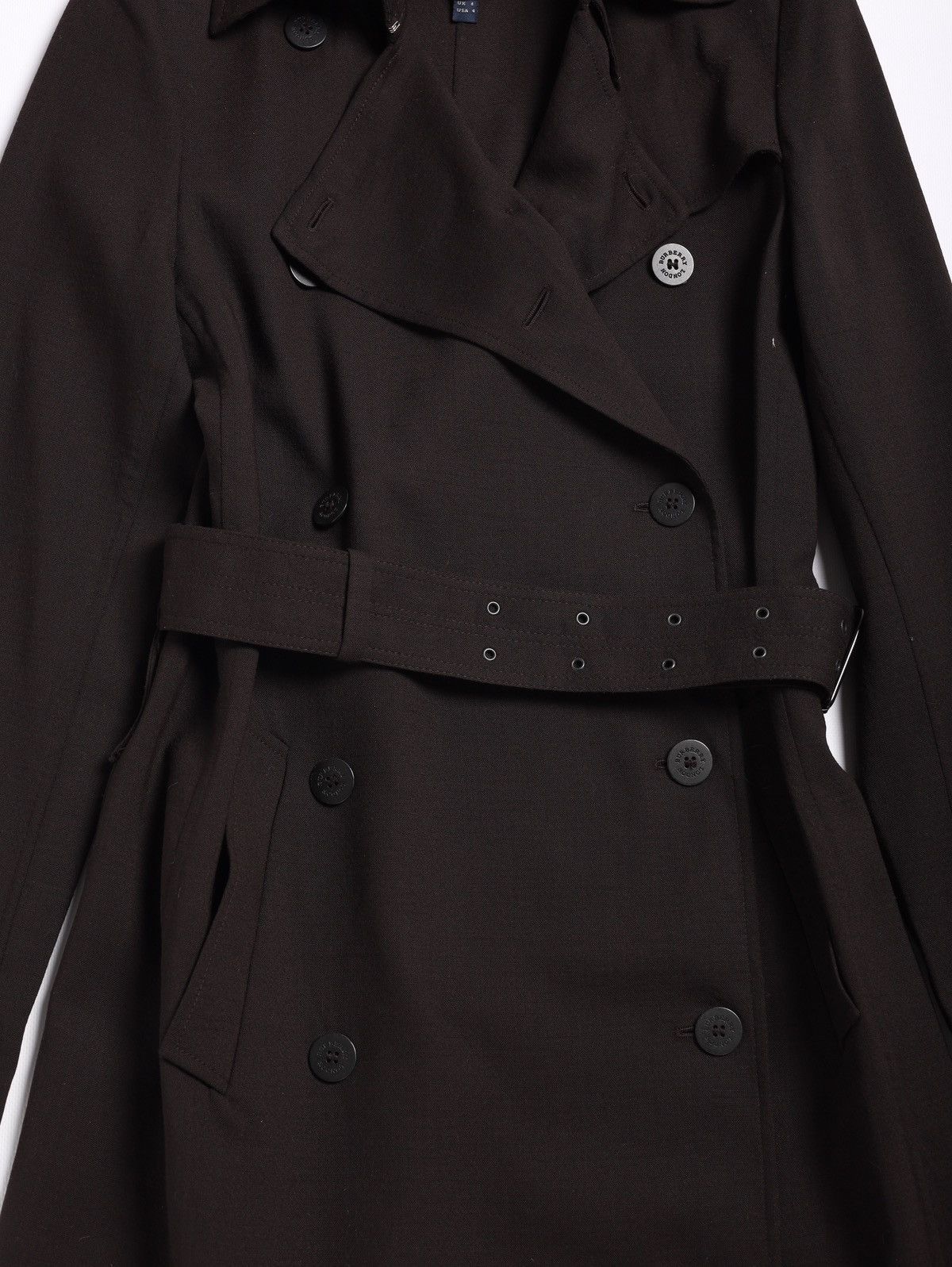 Burberry Burberry London Wool Elastane Light Trench Coat Vintage Size S / US 4 / IT 40 - 8 Thumbnail