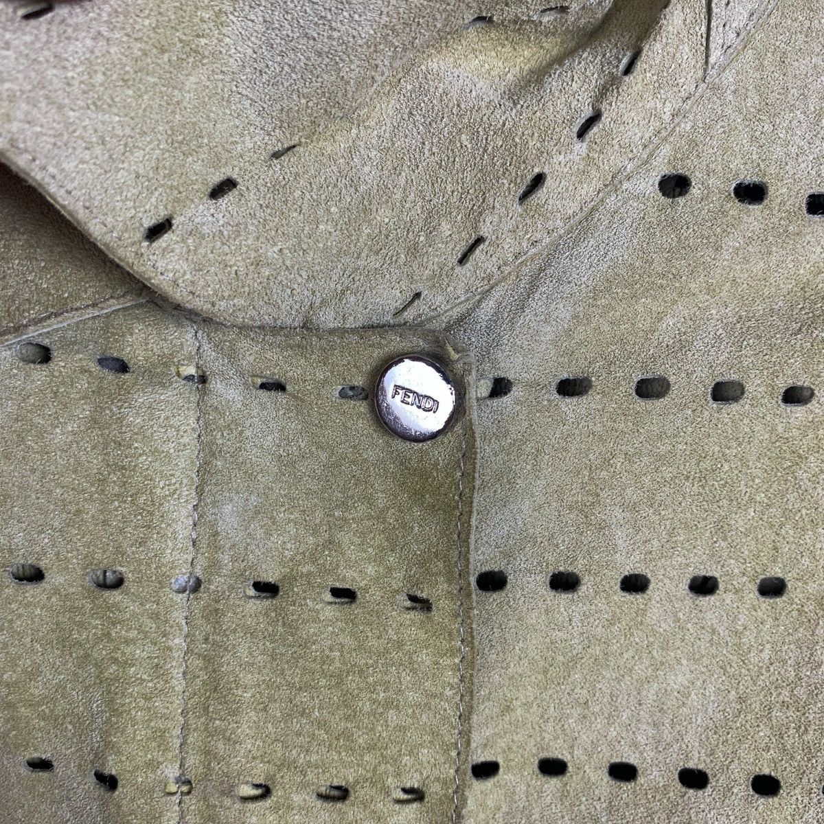 Fendi × Vintage Rare ‼️ Vintage Fendi See Through Leather Jacket Size S / US 4 / IT 40 - 9 Thumbnail