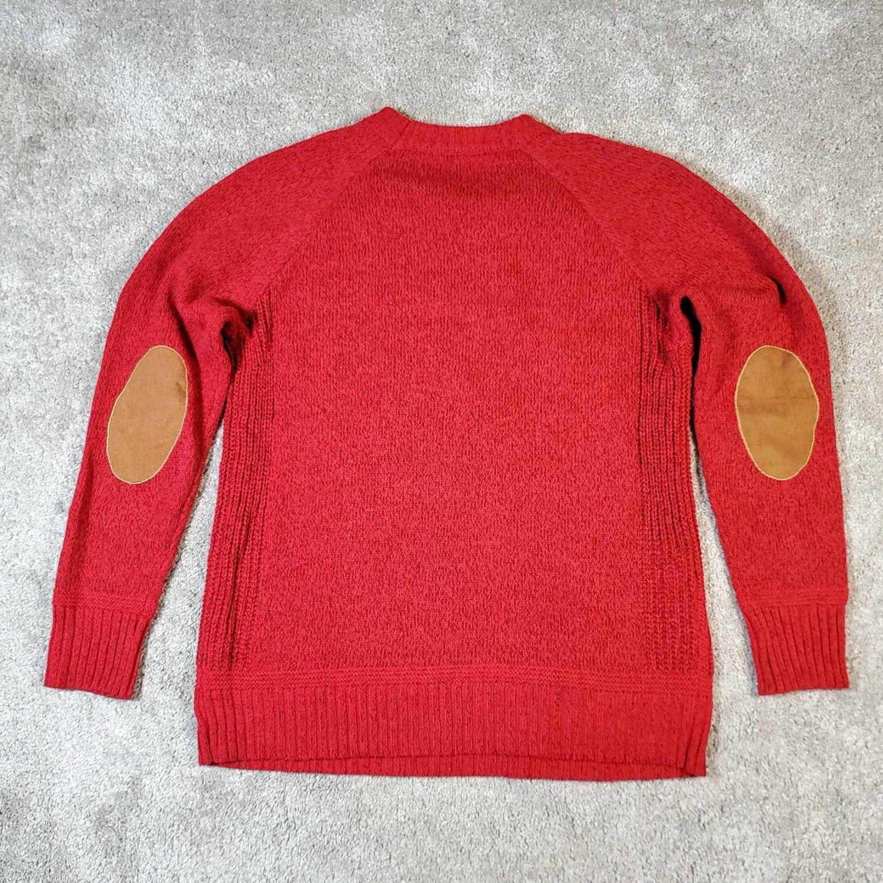 Vintage Vintage JC Fone Sweater Elbow Patch Long Sleeve Pull Over Red Knit Medium M Size US M / EU 48-50 / 2 - 3 Thumbnail