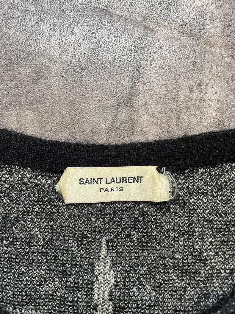 Saint Laurent Paris Saint Laurent Paris Cross Crucifix Mohair Sweater Size US XS / EU 42 / 0 - 4 Thumbnail
