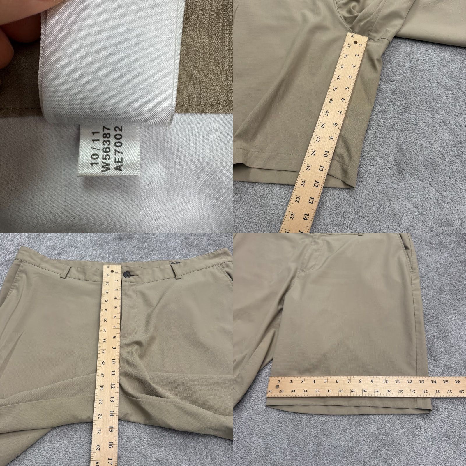 Adidas Adidas Golf Performance Chino Shorts Mens 42 Khaki Brown Flat Front Outdoor Prep Size US 42 / EU 58 - 8 Thumbnail