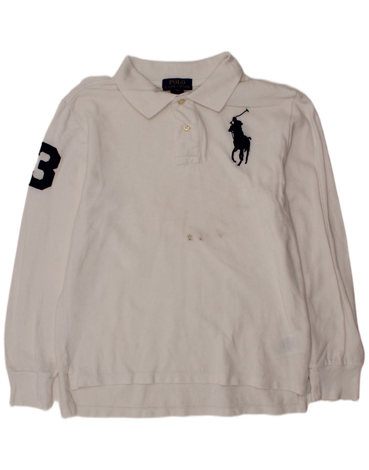 Polo Ralph Lauren Boys Graphic Polo Shirt 10-11 Years Medium White Size M / US 6-8 / IT 42-44 - 1 Thumbnail