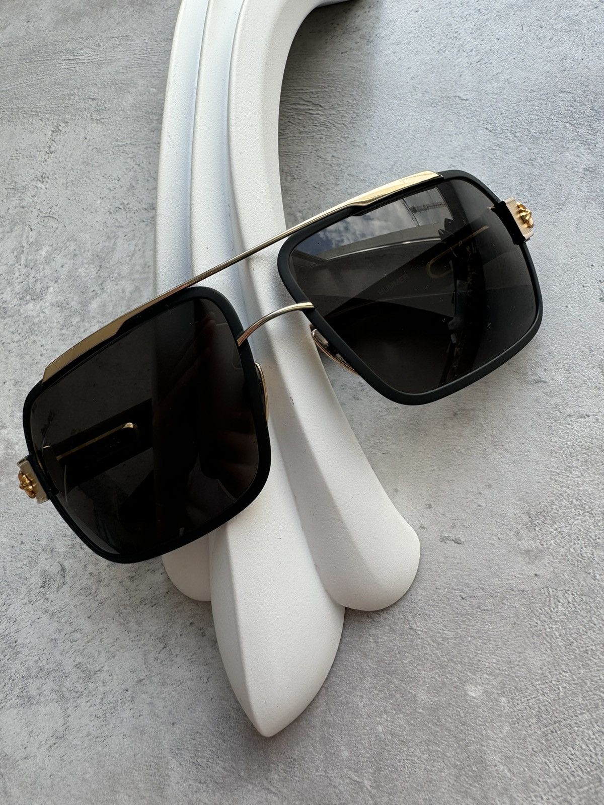 Chrome Hearts Chrome Hearts HUMMER Gold Sunglasses Size ONE SIZE - 2 Thumbnail