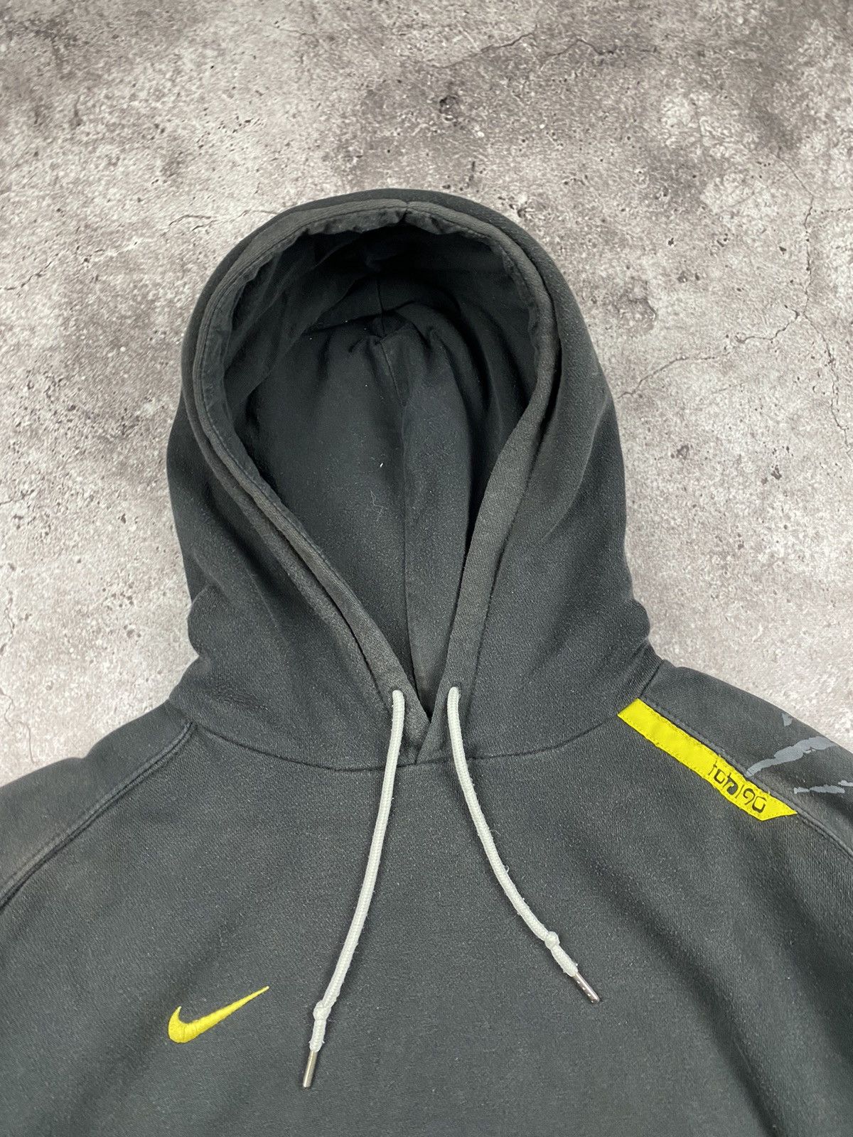 Nike × Vintage Y2K NIKE Swoosh Tonal grey Hoodie Sweatshirt Size US L / EU 52-54 / 3 - 3 Thumbnail