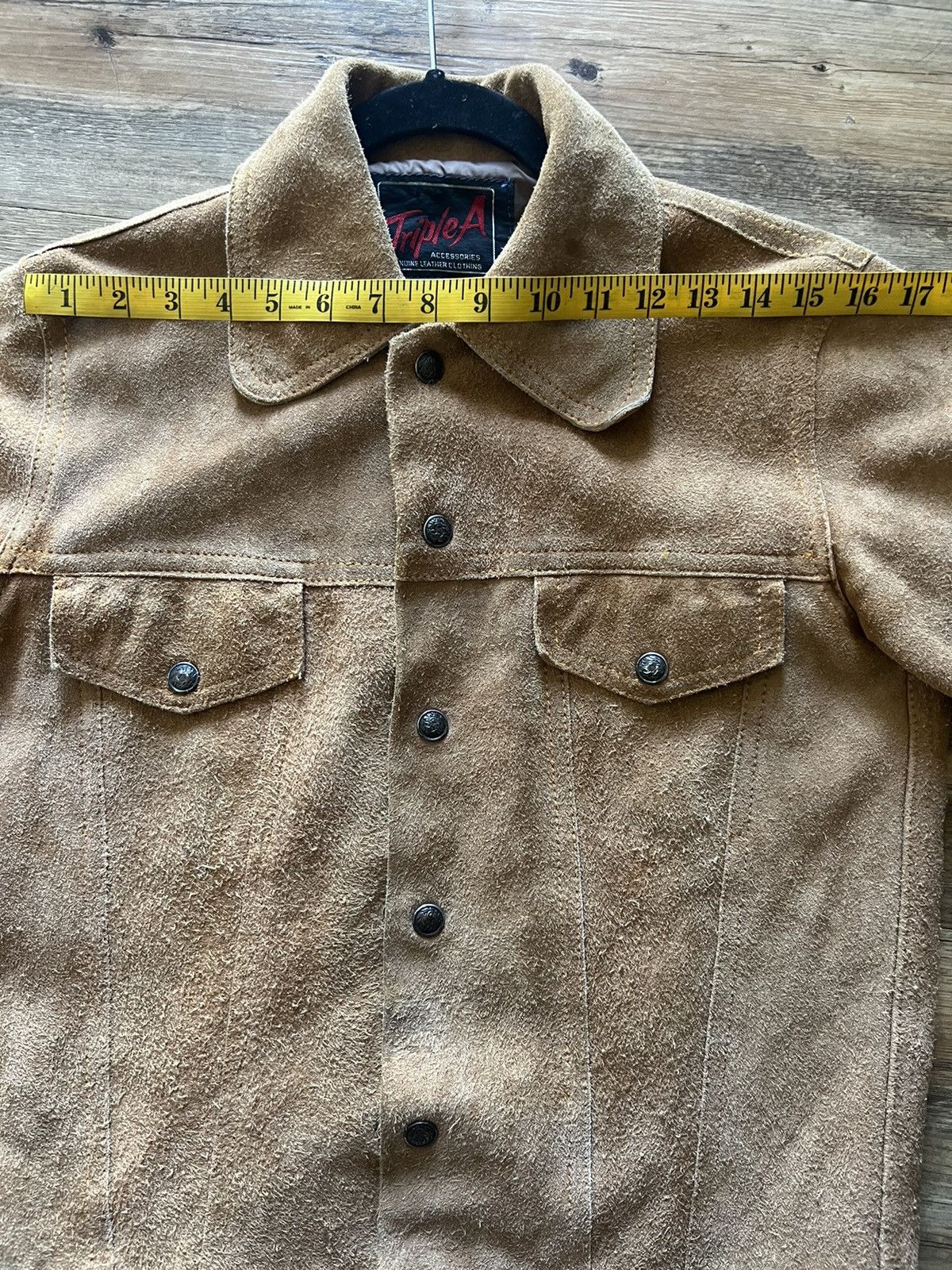 Genuine Leather × Vintage Vintage Triple A Brown Suede Genuine Leather Jacket Size US XS / EU 42 / 0 - 9 Thumbnail