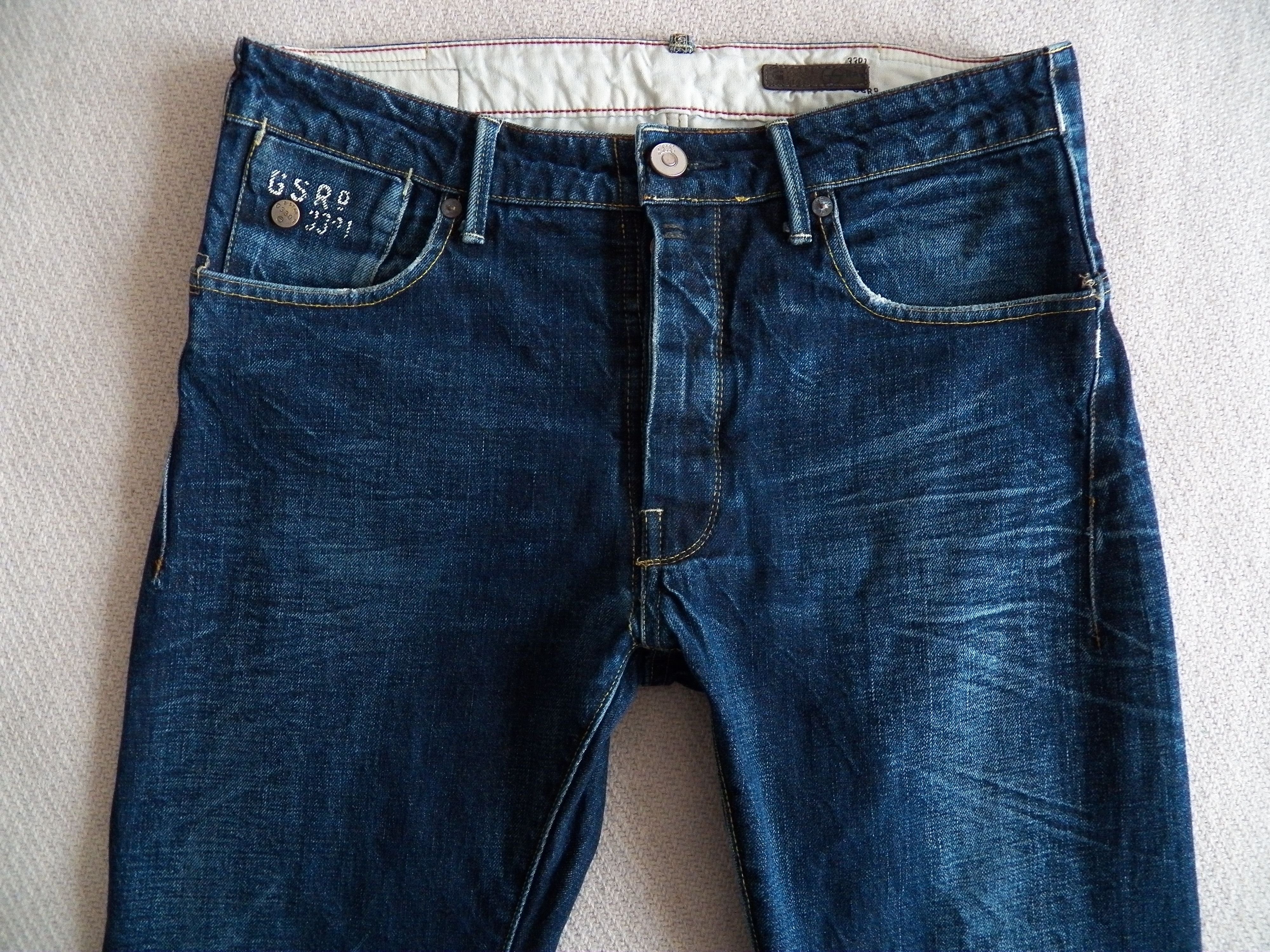 G-Star G-Star Structor Slim JEANS W34 L34 L32 Dark Blue Aged Denim Size US 34 / EU 50 - 2 Thumbnail