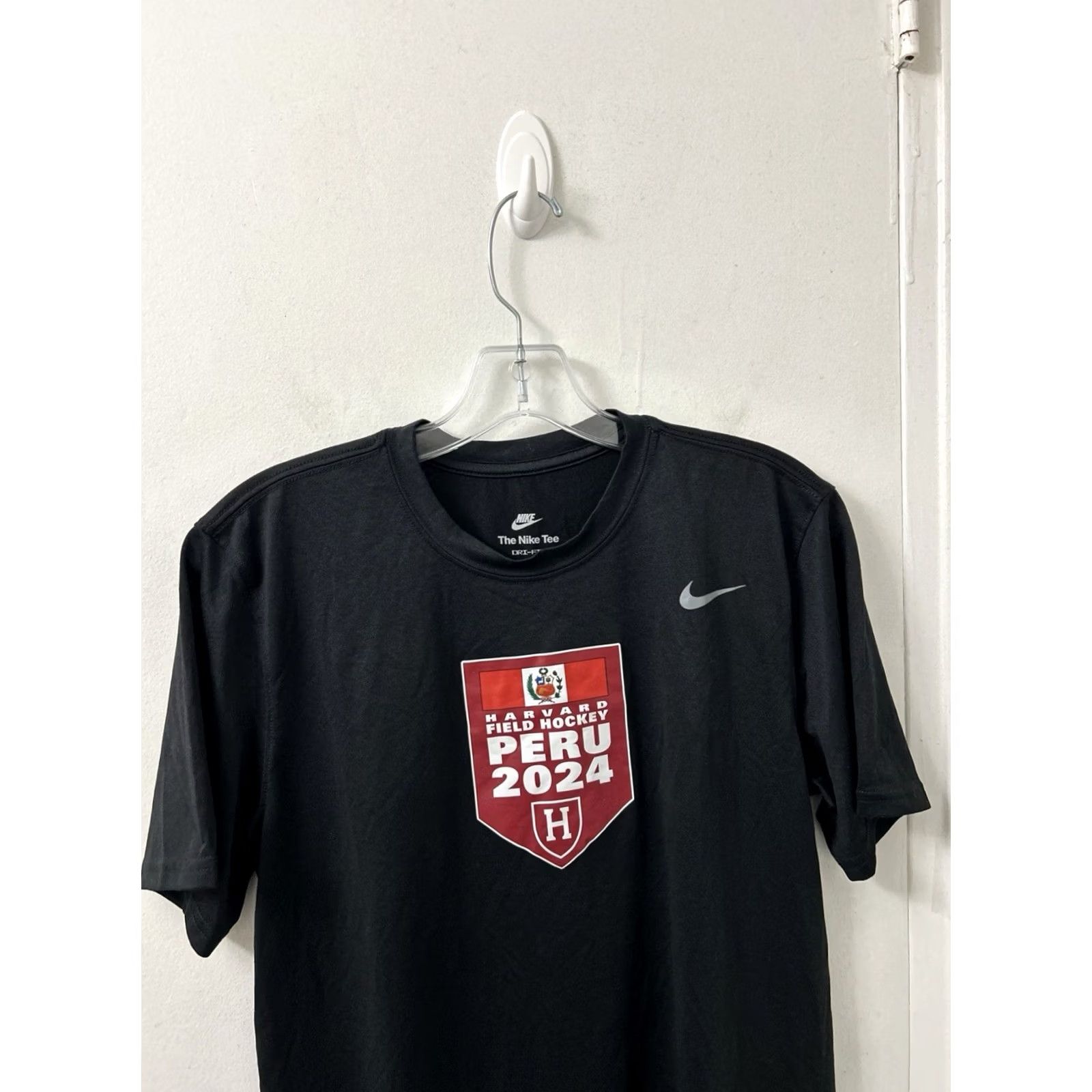 Nike Nike Dri Fit Training Shirt Mens M Black Harvard Field Hockey Peru 24 Team Issue Size US M / EU 48-50 / 2 - 2 Thumbnail