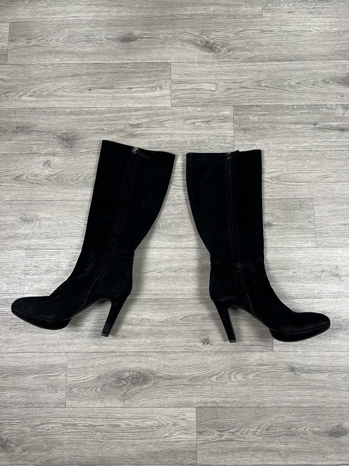 Hugo Boss WOMEN’S HUGO BOSS KNEE BOOTS IN SUEDE AND LEATHER Size US 10 / IT 40 - 6 Thumbnail