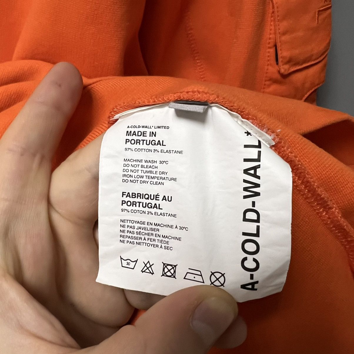 A-COLD-WALL* A Cold Wall Sweatshirt Orange 🍊 men’s Size US L / EU 52-54 / 3 - 16 Thumbnail