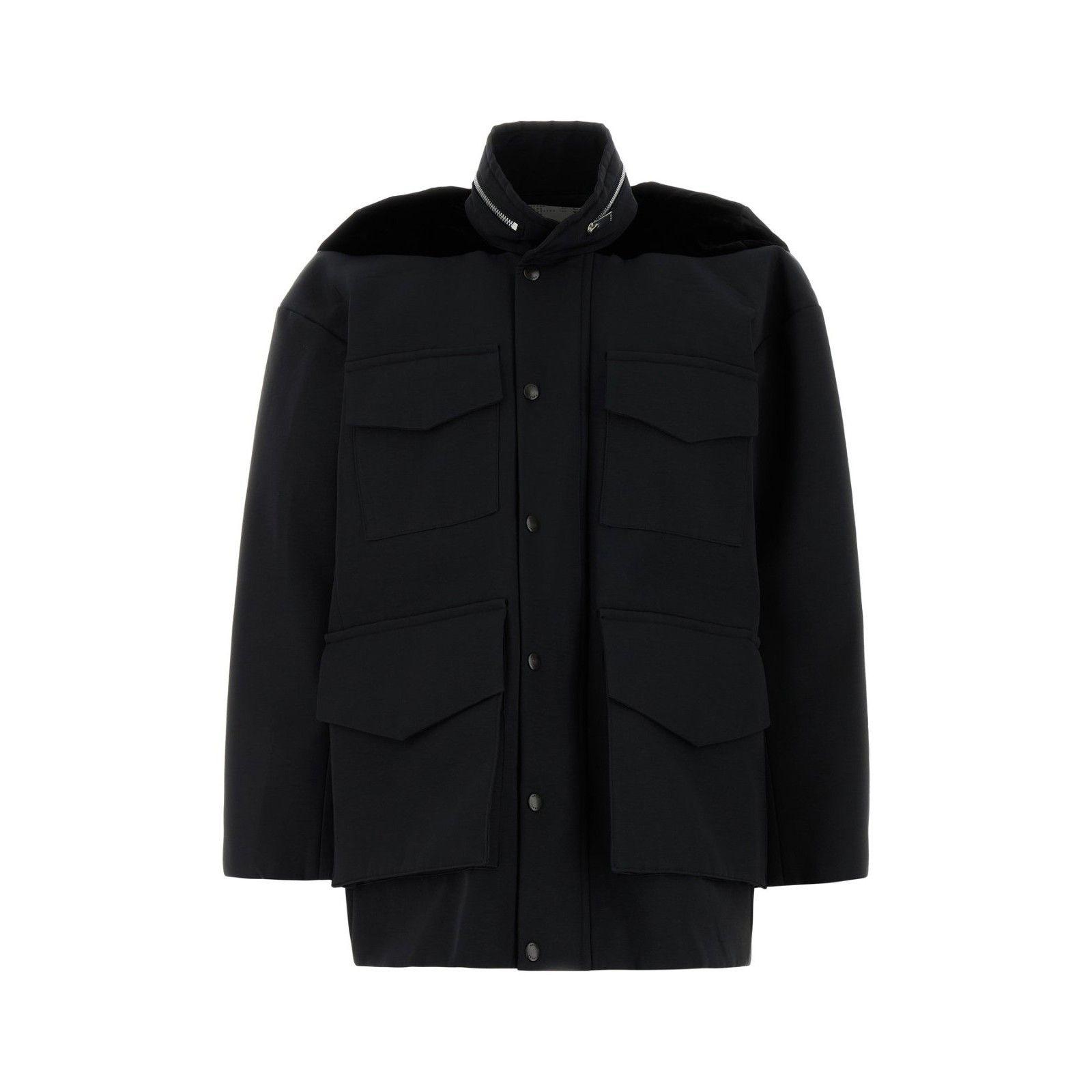 SACAI Black Grosgrain Oversize Jacket New & Authentic (Women
