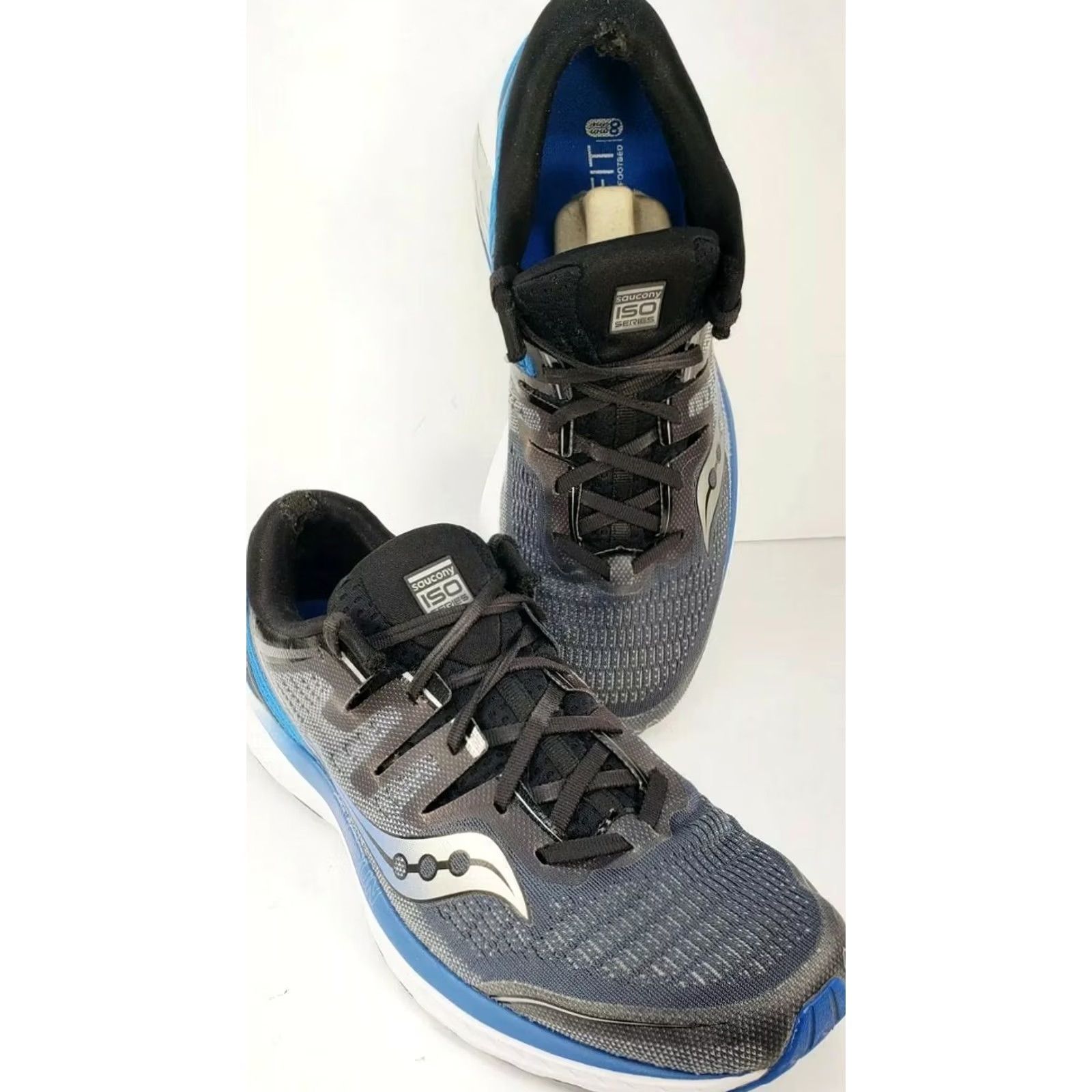 Saucony Saucony Men's Guide ISO 2 Running Shoes Grey Blue Lace Up Low Top 11M Size US L / EU 52-54 / 3 - 2 Thumbnail
