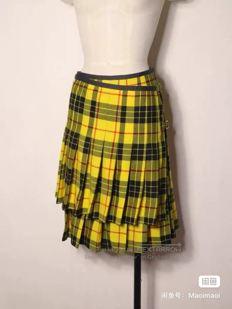 Comme des Garcons Comme Des Garcons size M Yellow pleated skirt with classic Size 23" - 3 Thumbnail