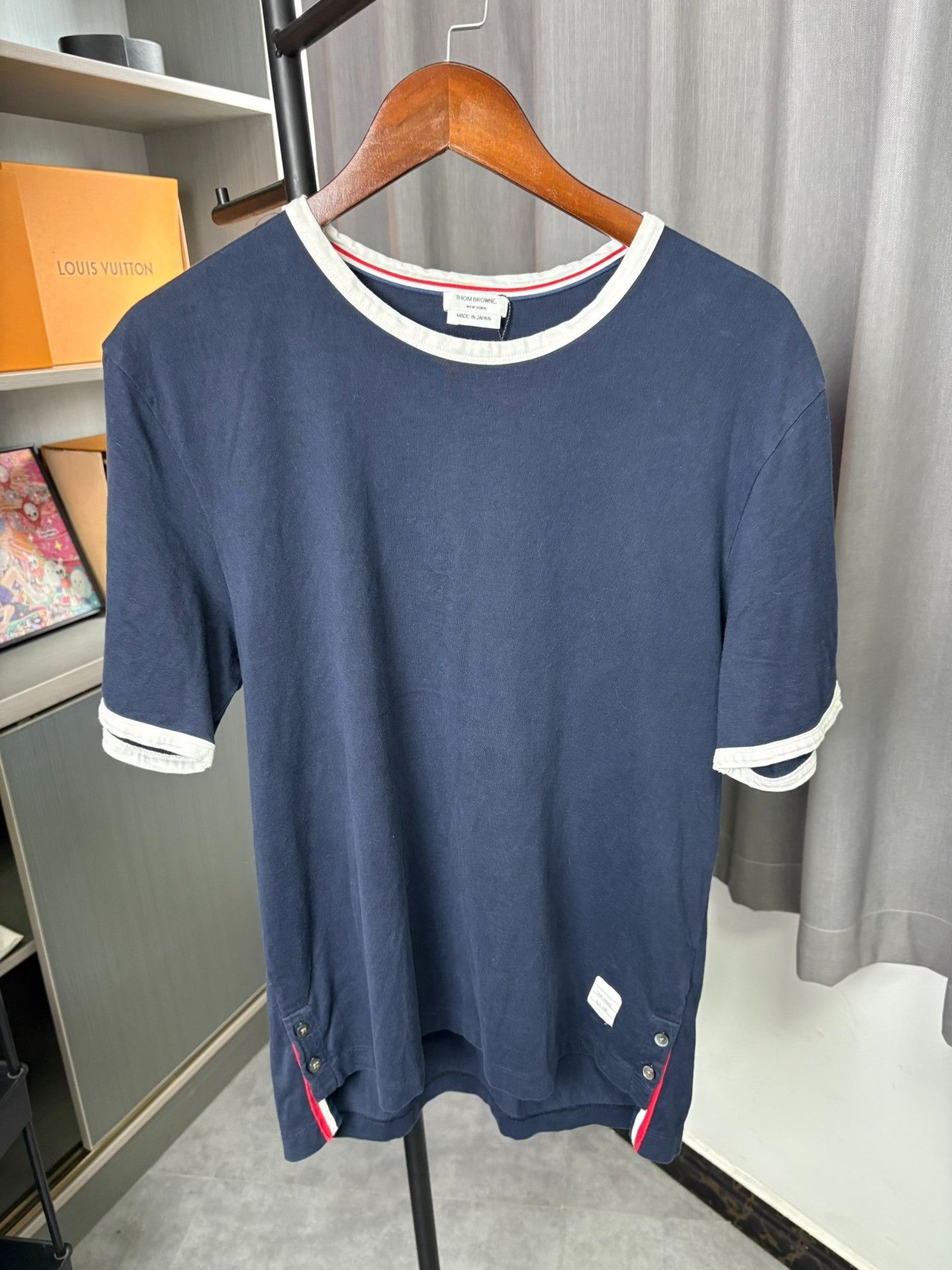 Thom Browne Thom Browne Blue T-Shirt M Men Size US M / EU 48-50 / 2 - 1 Thumbnail