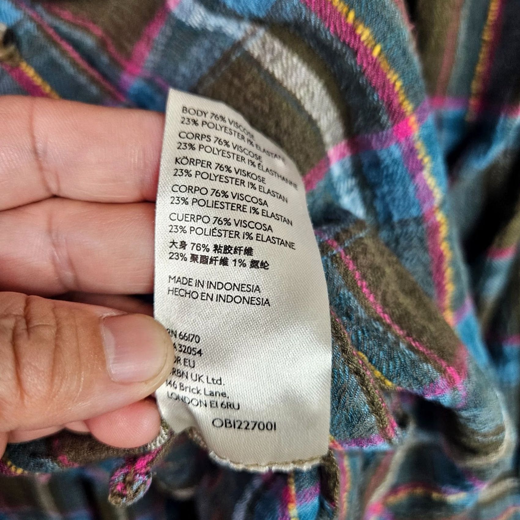Anthropologie Anthropologie Pilcro Seamed Plaid Button-Down Tunic Top Shirt XS Multicolor Long Sleeve Casual Womens XS Button-Up Size XS / US 0-2 / IT 36-38 - 6 Thumbnail