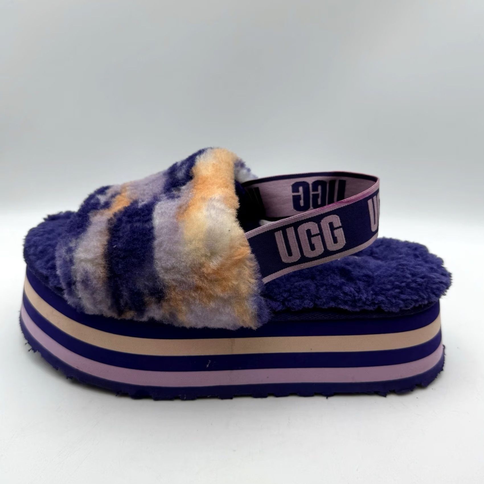 Ugg UGG Women's Disco Marble Slide Violet Night 8 Slipper Shoes Womens Violet Night Disco Slide 8 Size US 8 / IT 38 - 5 Thumbnail