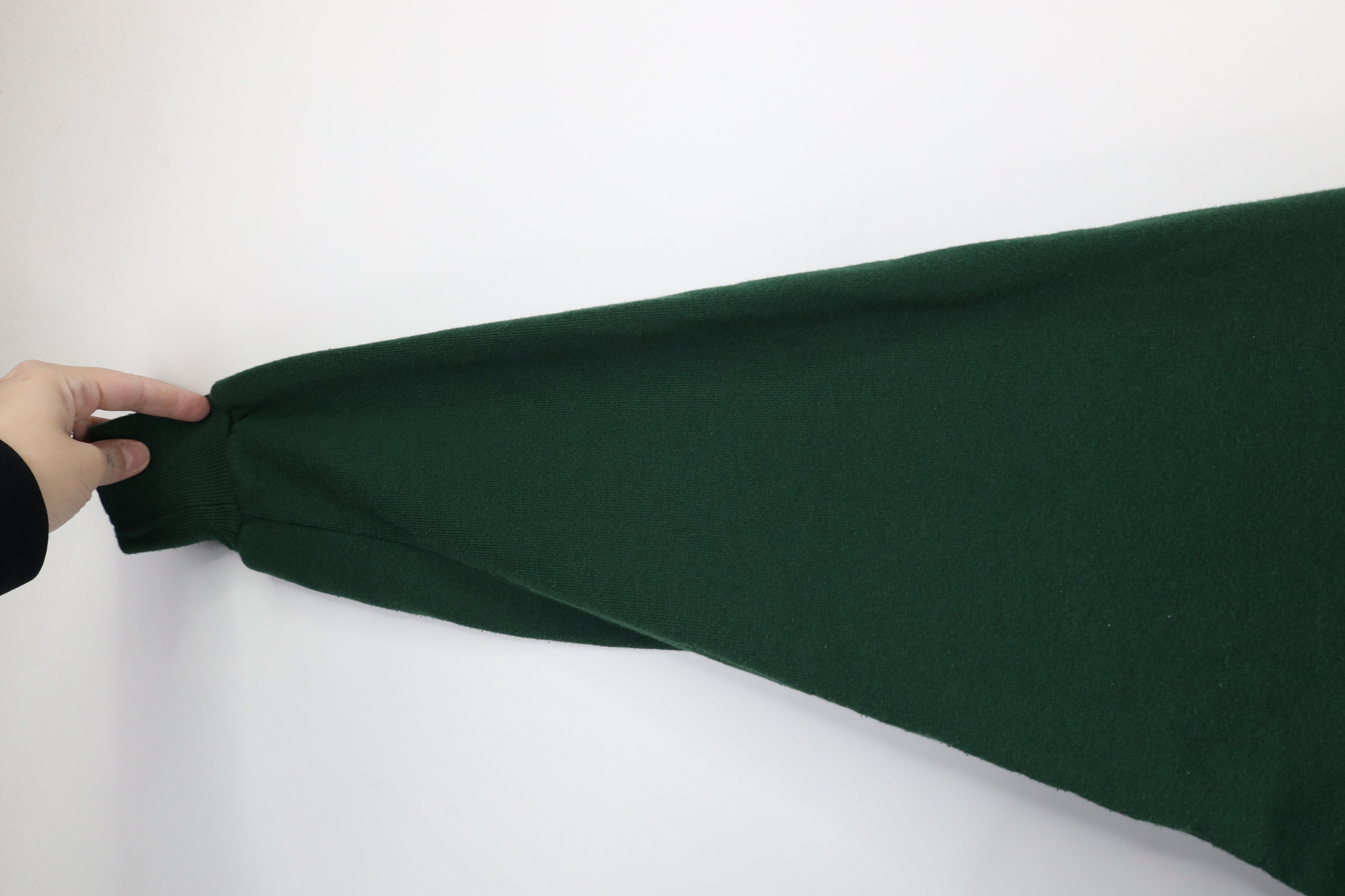 Vintage Vintage 90s Streetwear Blank Crewneck Sweatshirt Green USA Size US XL / EU 56 / 4 - 7 Thumbnail