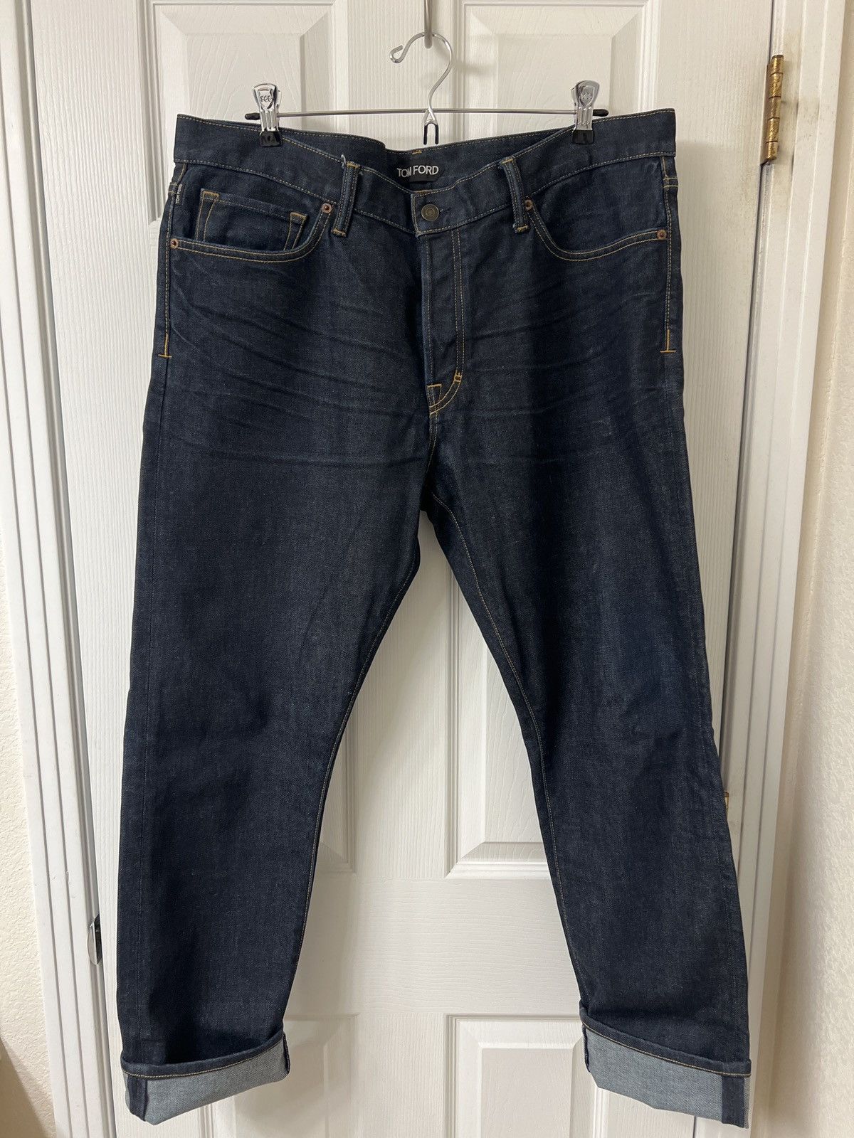Tom Ford Vintage Tom Ford Raw Indigo Selvedge Jeans 38x30 Made in US Size US 38 / EU 54 - 2 Thumbnail