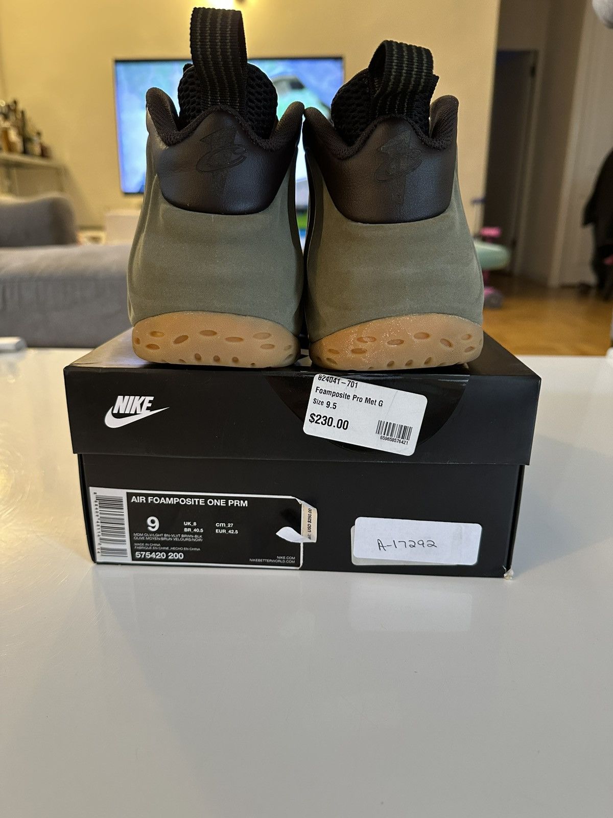 Nike Air Foamposite One PRM Olive - www.rajagirimanappuram.com