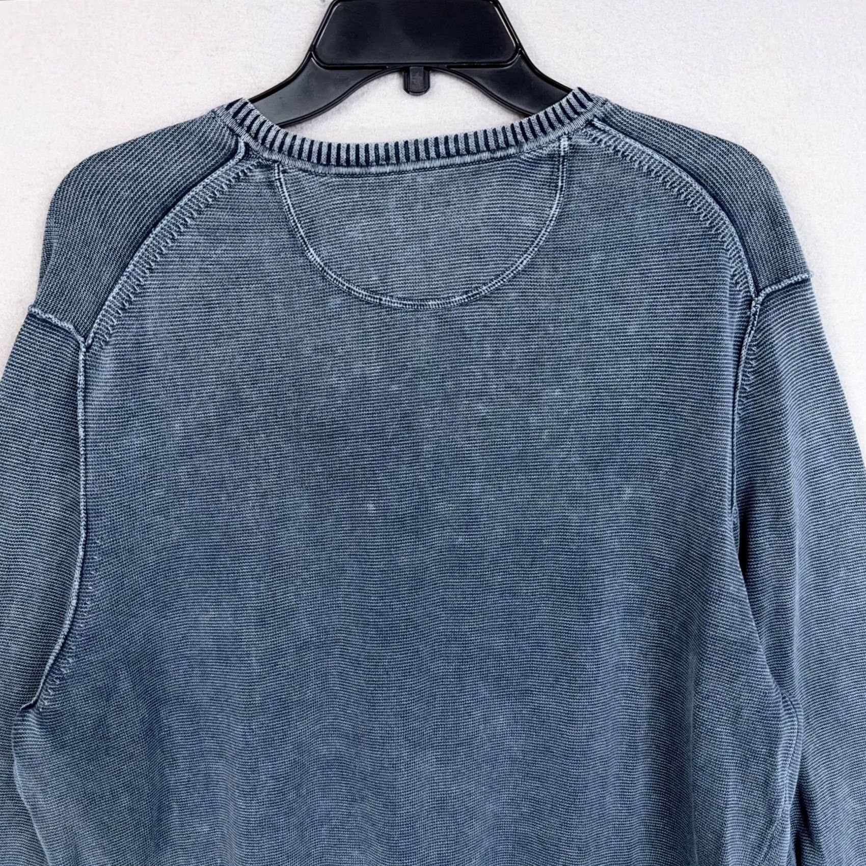 Tommy Bahama Tommy Bahama Sweater Mens Large Blue V Neck Pullover Pigment Dyed Washed Casual Size US L / EU 52-54 / 3 - 6 Thumbnail