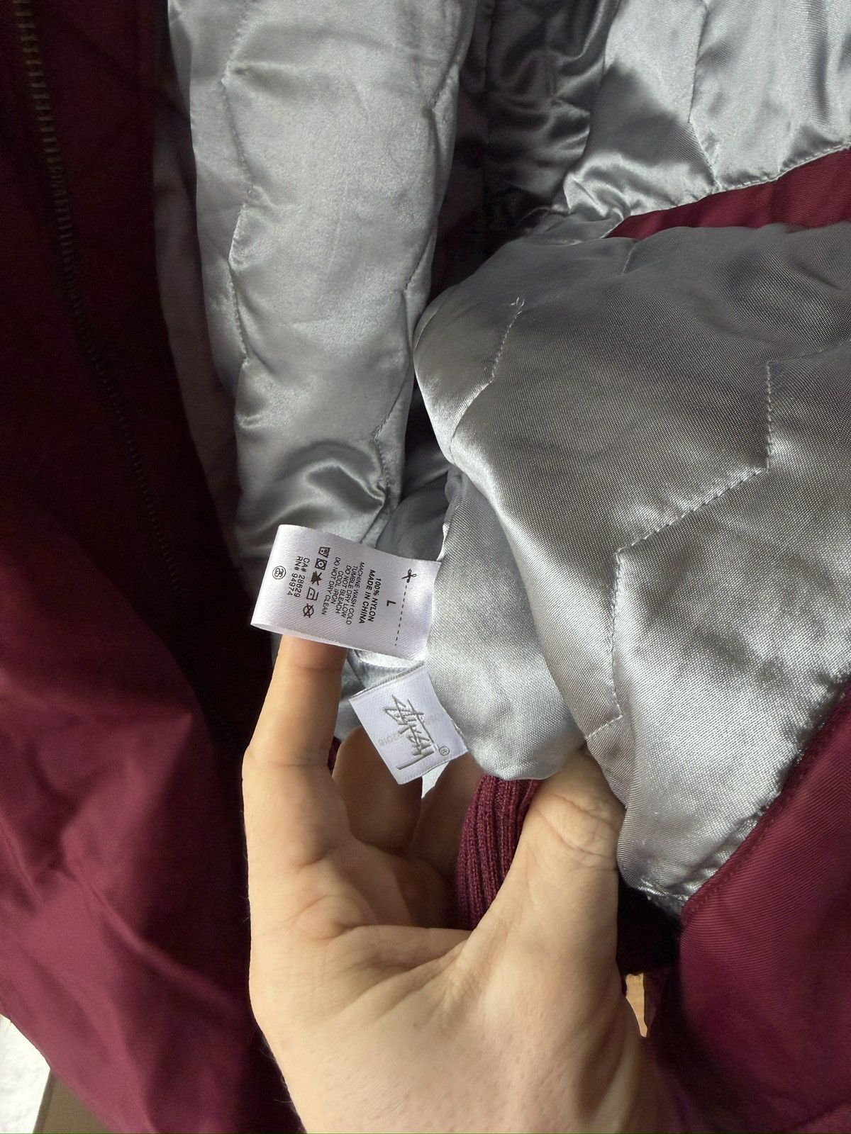 Stussy Stussy violet big logo bomber FAST SHIP Size US L / EU 52-54 / 3 - 9 Thumbnail