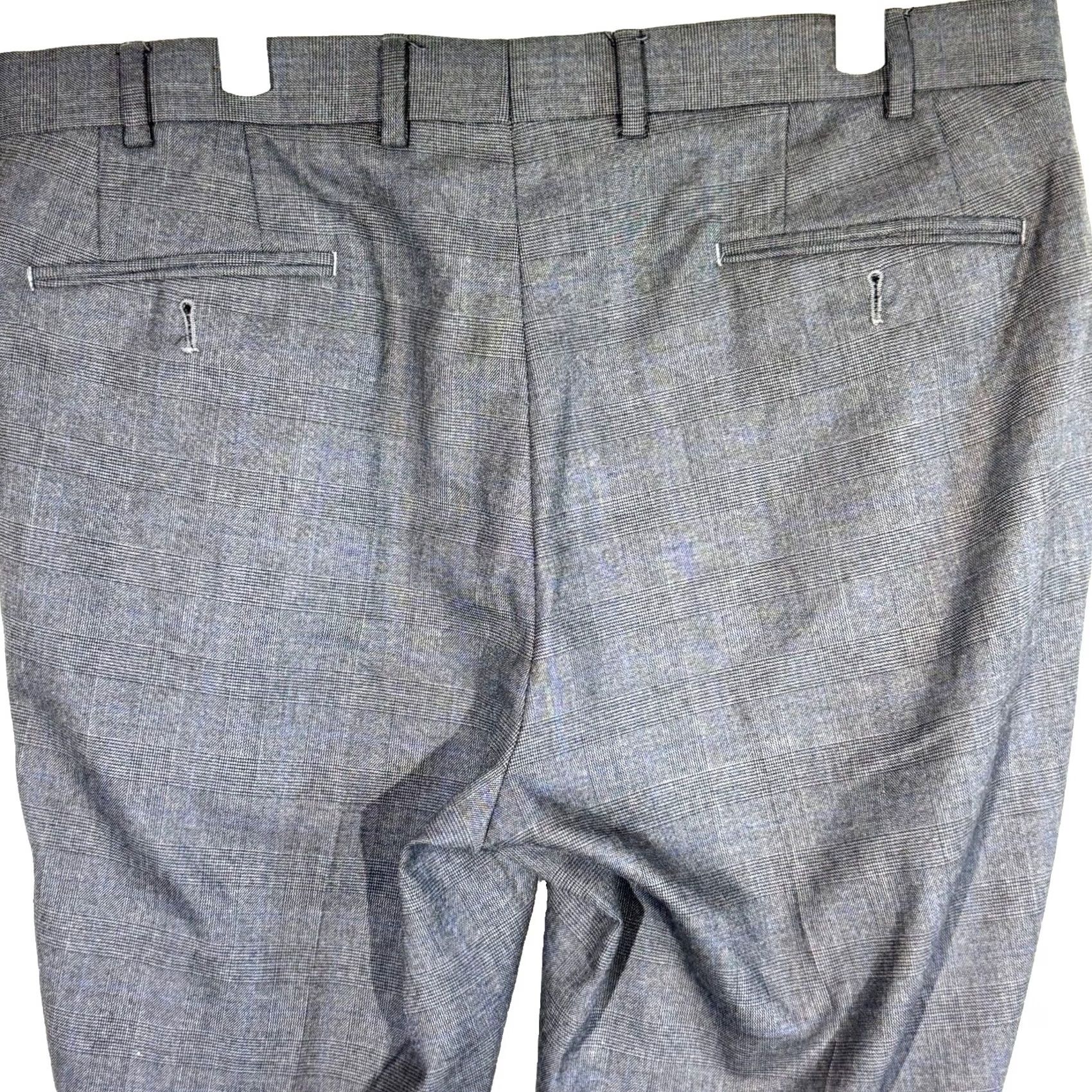 Polo Ralph Lauren Polo Ralph Lauren Dress Pants Men 36x34 Gray Glen Plaid Stretch Mid Rise Flat Front Slacks Size US M / EU 48-50 / 2 - 6 Thumbnail