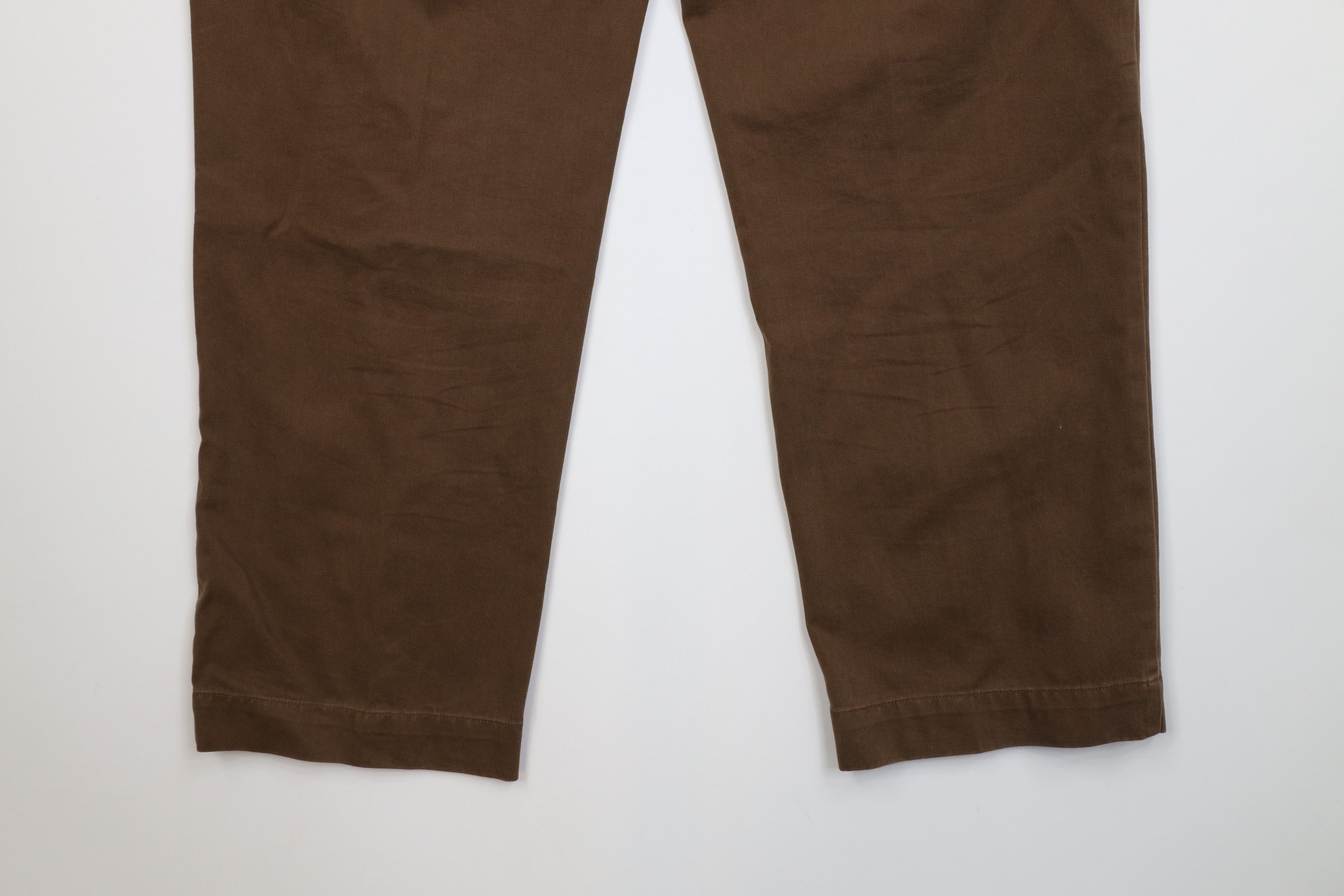 Ralph Lauren Vintage 90s Ralph Lauren Wide Leg Chino Pants Brown Cotton Size US 36 / EU 52 - 13 Thumbnail
