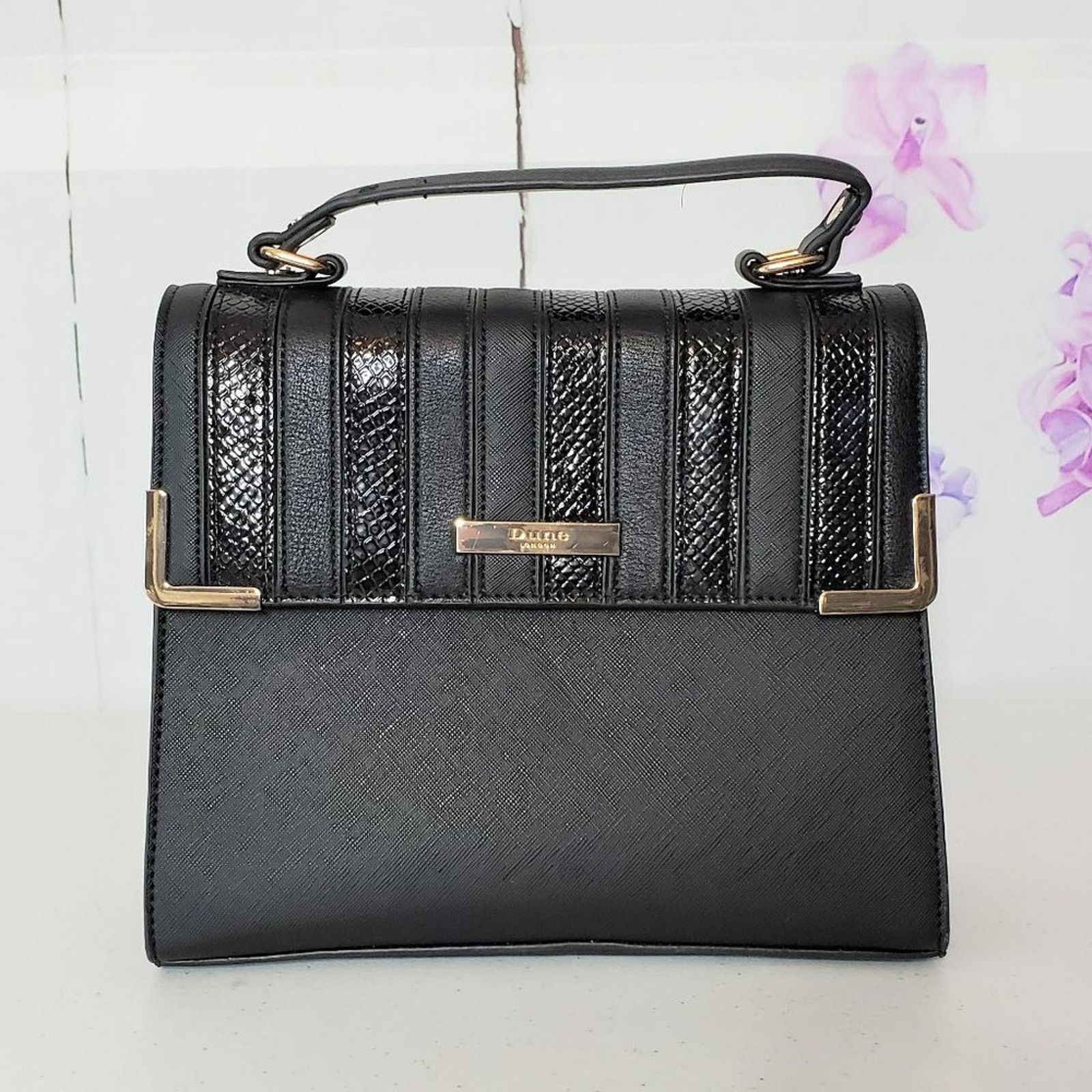 Dune London Dune London Embossed Patent Vegan Leather Crossbody Bag Size ONE SIZE - 10 Thumbnail
