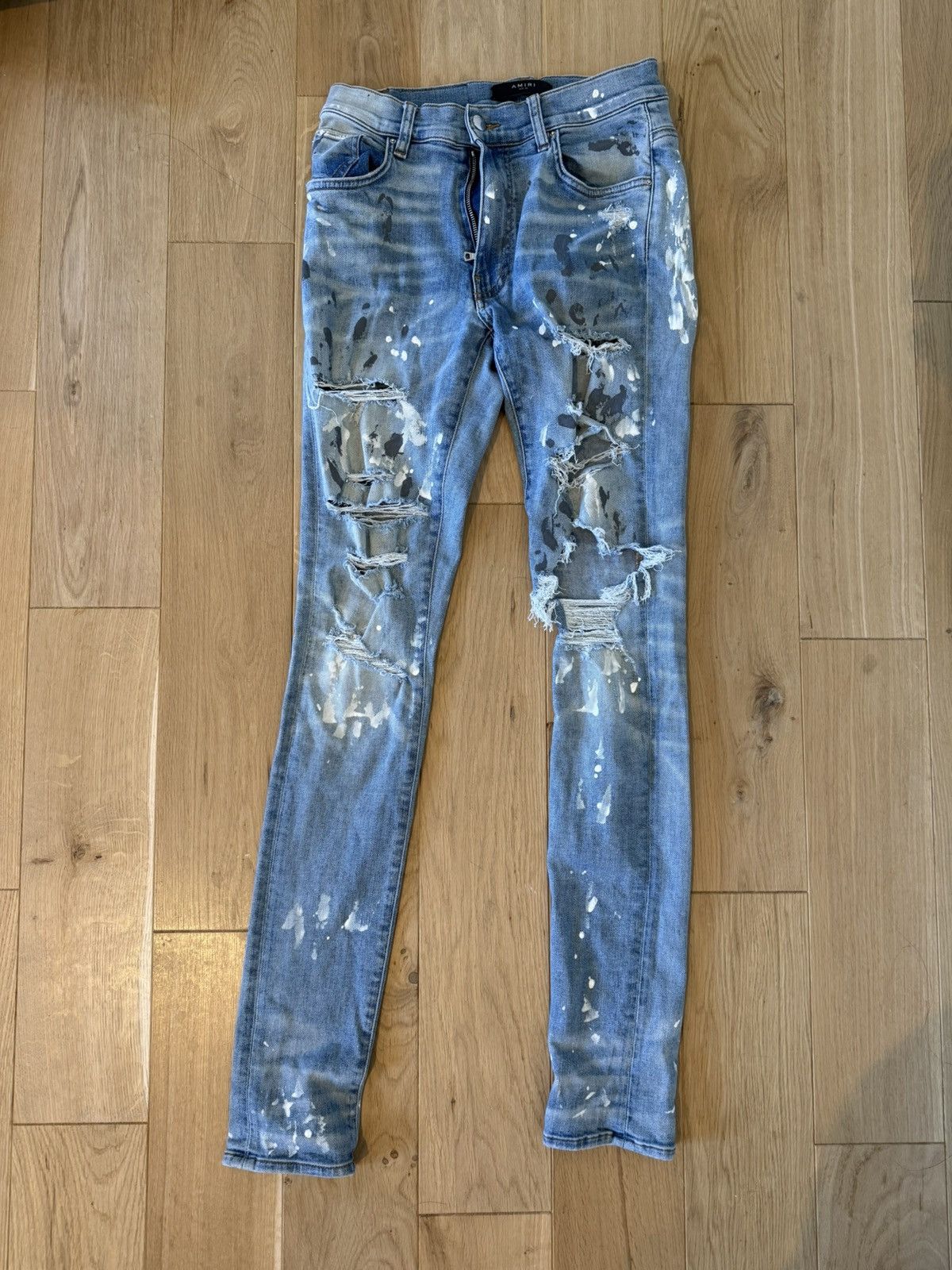 Amiri Amiri OG - Skinny Jeans Size 30, Paint-Splatter Effect Size US 30 / EU 46 - 1 Thumbnail