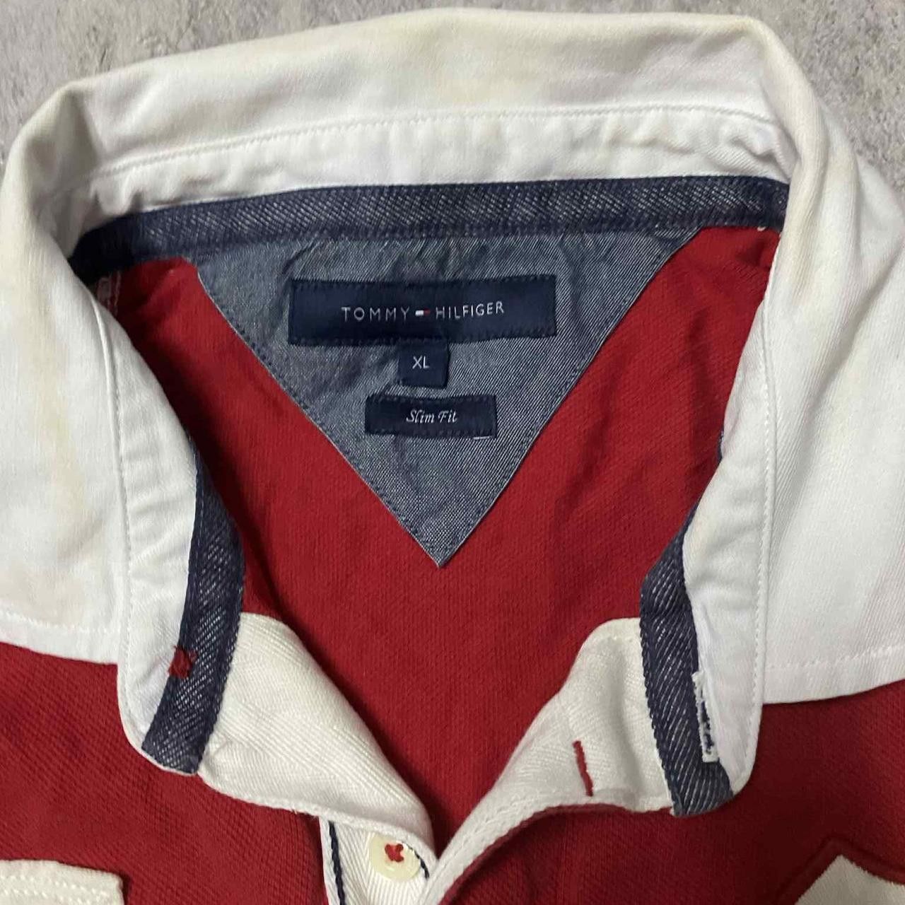 Tommy Hilfiger Tommy Hilfiger red and white polo shirt #poloshirt Size US XL / EU 56 / 4 - 3 Thumbnail