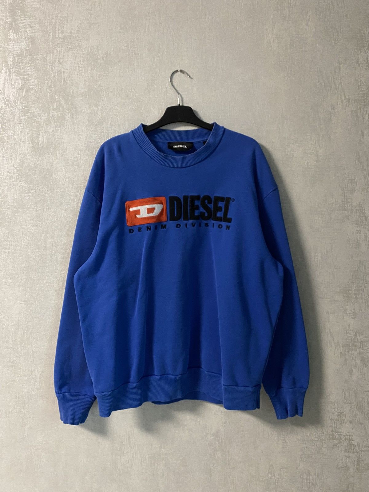 Diesel 💥VINTAGE DIESEL BIG EMBROIDERED LOGO SWEATSHIRT Size US L / EU 52-54 / 3 - 1 Thumbnail