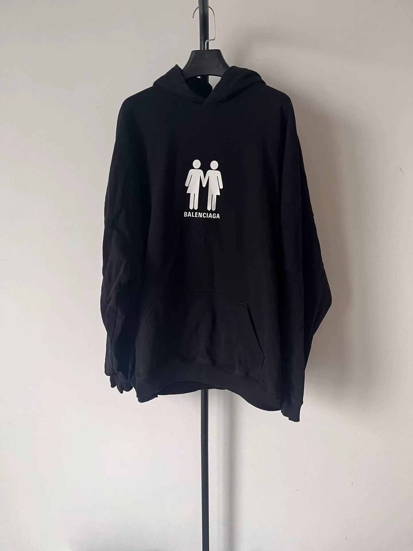 Balenciaga Balenciaga Double Portrait Flag Logo Hoodie Size US XS / EU 42 / 0 - 1 Thumbnail