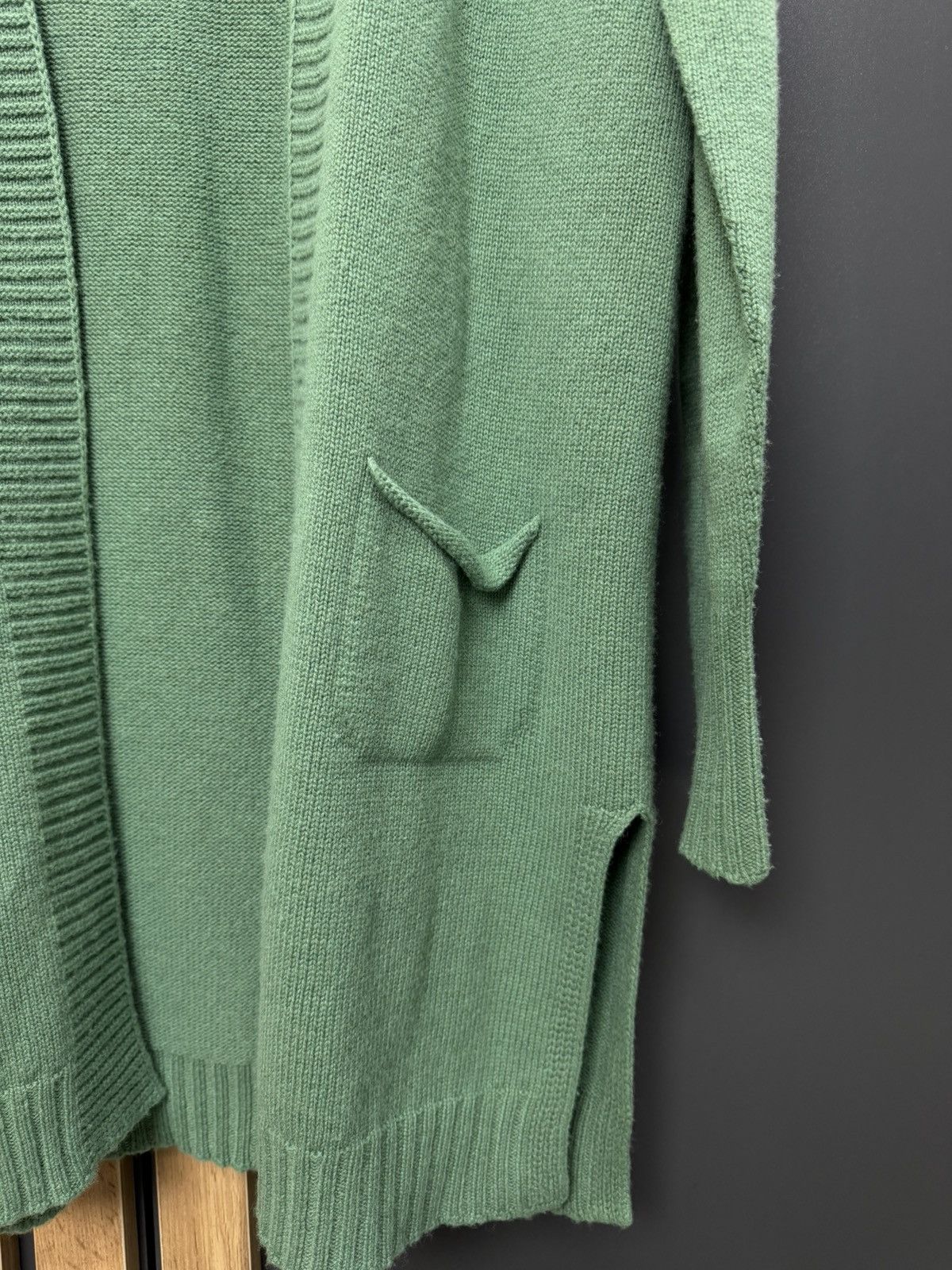 Gran Sasso Gran Sasso Wool Cashmere Cardigan Green Made in Italy Size M Size L / US 10 / IT 46 - 4 Thumbnail
