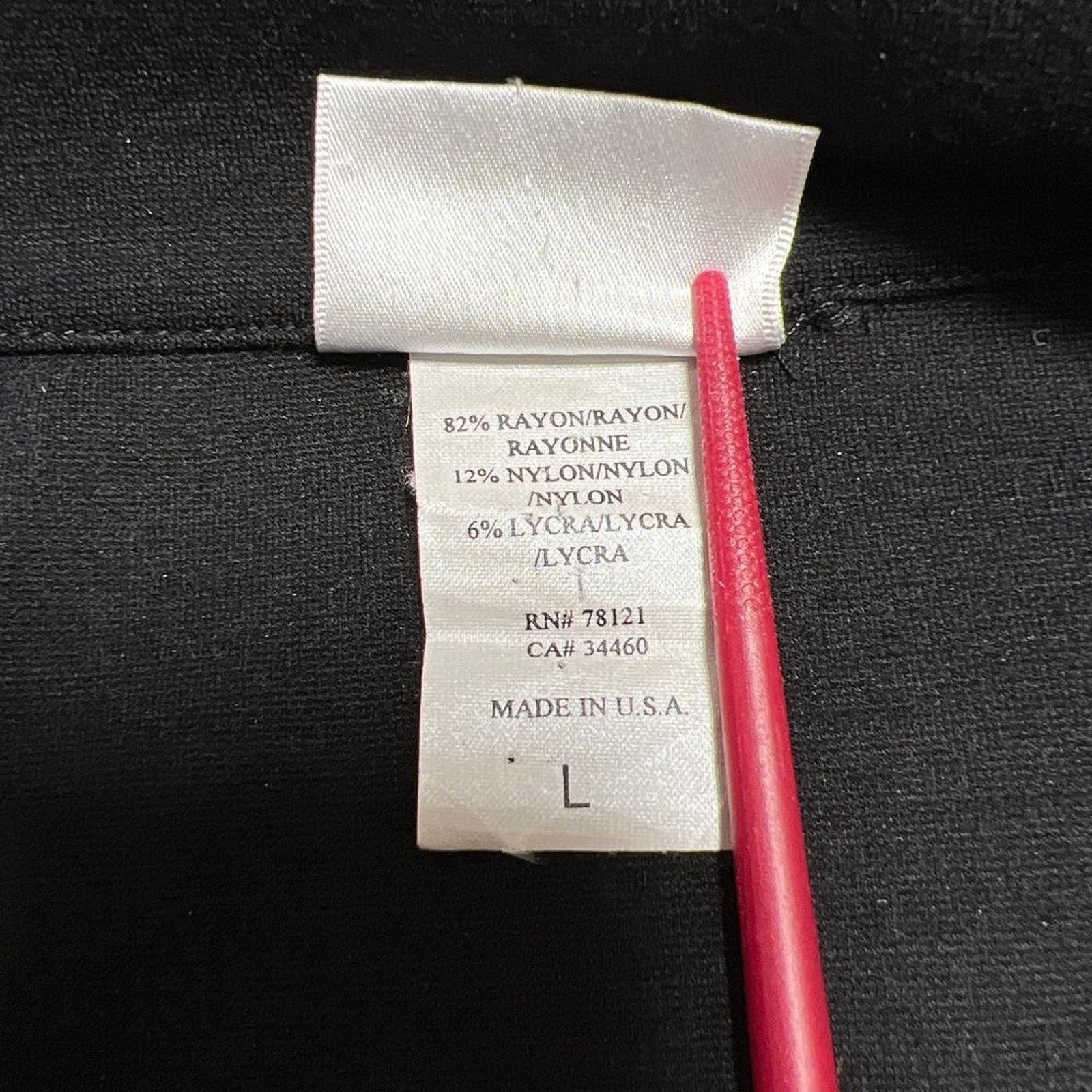 Eileen Fisher Eileen Fisher Black Stretch Blazer Pockets USA Size L Size L / US 10 / IT 46 - 5 Thumbnail