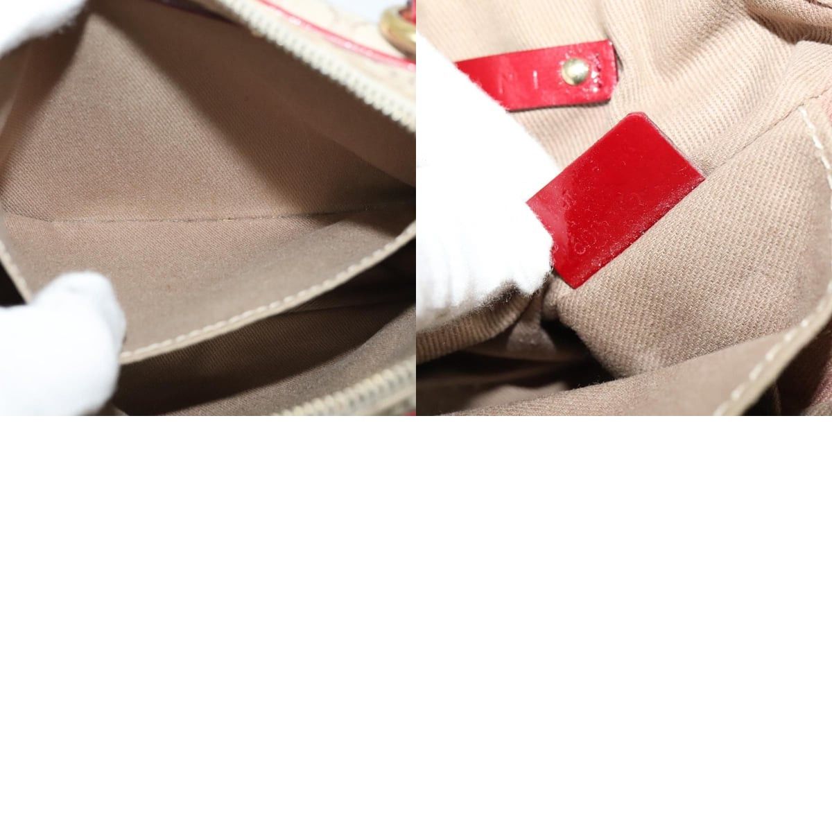 Celine CELINE Macadam Canvas Shoulder Bag Beige Gold Size ONE SIZE - 12 Thumbnail