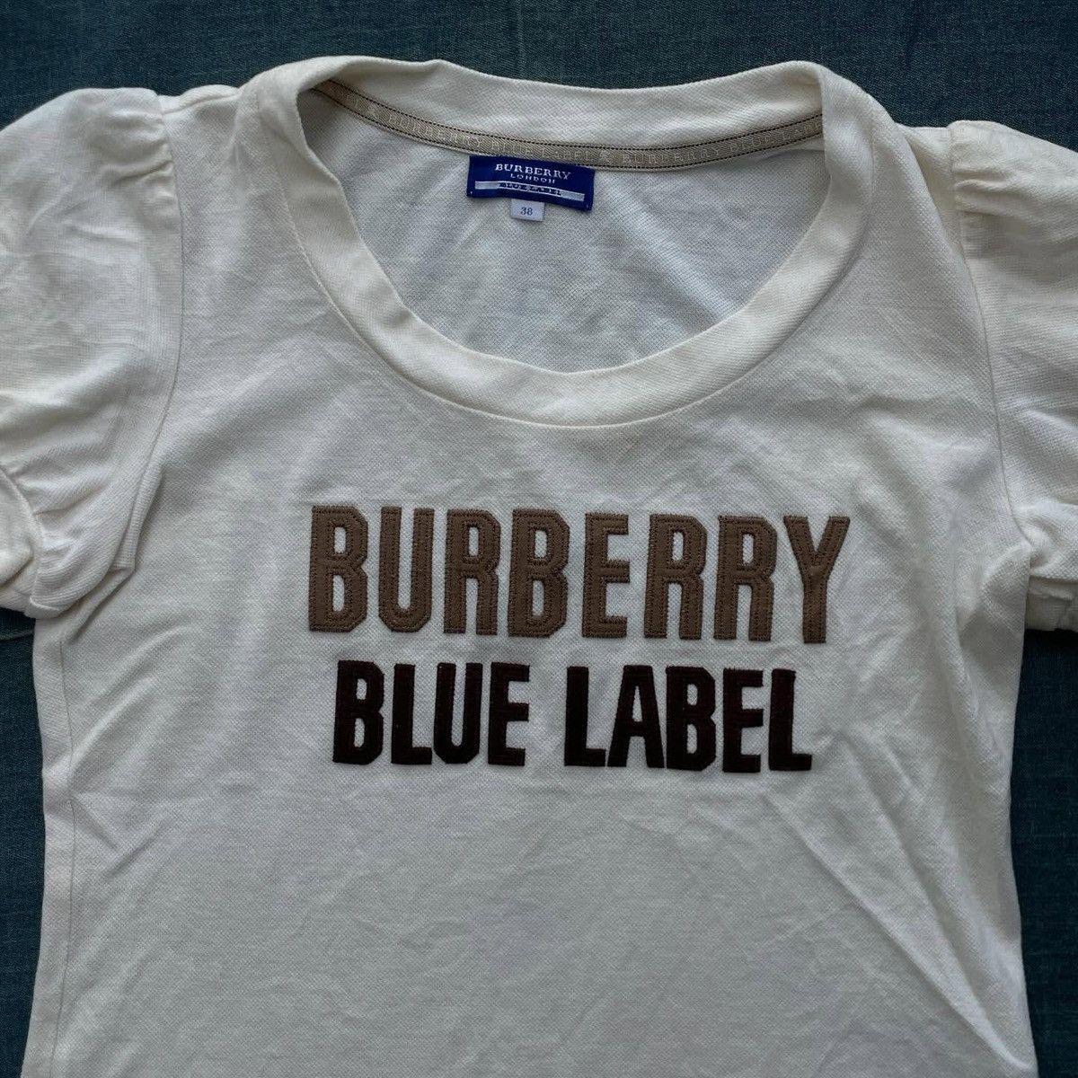 Burberry BURBERRY BLUE LABEL Knit cut and sew short sleeve logo 38 M Size M / US 6-8 / IT 42-44 - 6 Thumbnail