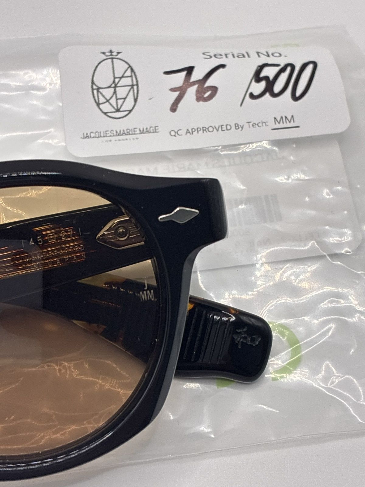 Jacques Marie Mage JMM Felix Noir 9 Sunglasses Size ONE SIZE - 3 Thumbnail