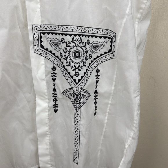 Celine CÉLINE Sleeveless button up shirt in embroidered voile Size S / US 4 / IT 40 - 7 Thumbnail