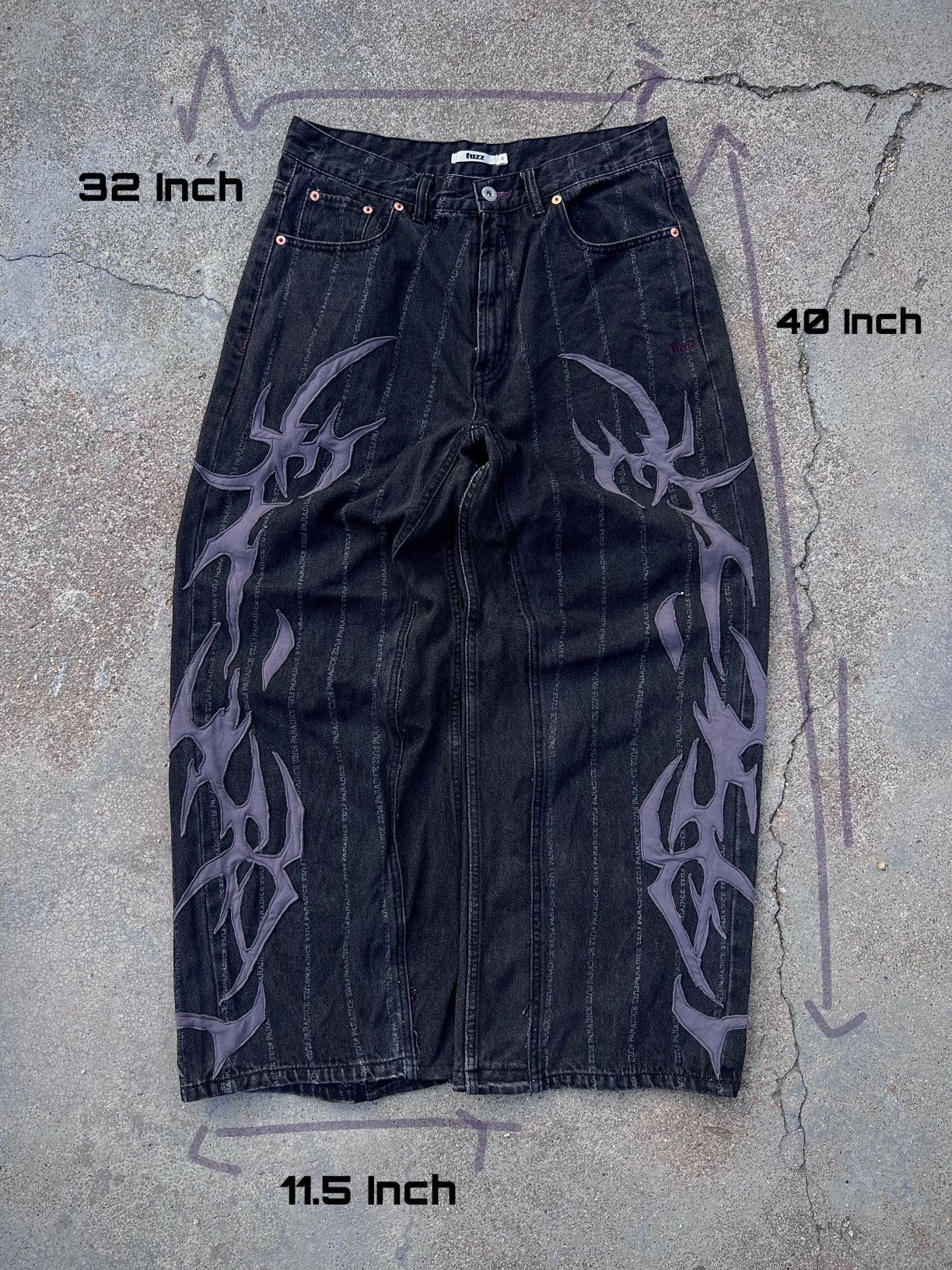 Other SEPTEMBER - PROTOTYPE E01 WIDE LEG JEANS Size US 32 / EU 48 - 11 Thumbnail