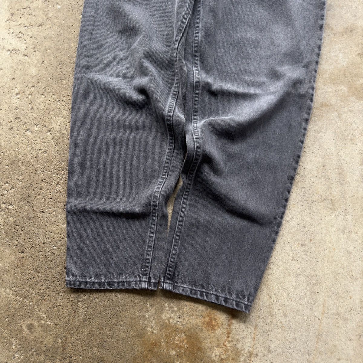 Levi's 90s Levi's 560 Baggy Faded Black Thrashed Jeans ERD Grunge Size US 30 / EU 46 - 10 Thumbnail