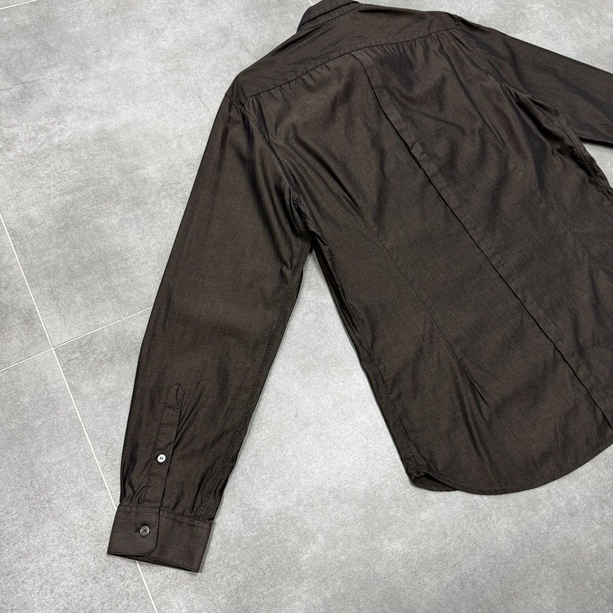 Burberry Burberry London Brown Button Shirt Long Sleeve Size 16-41 Size US M / EU 48-50 / 2 - 18 Thumbnail