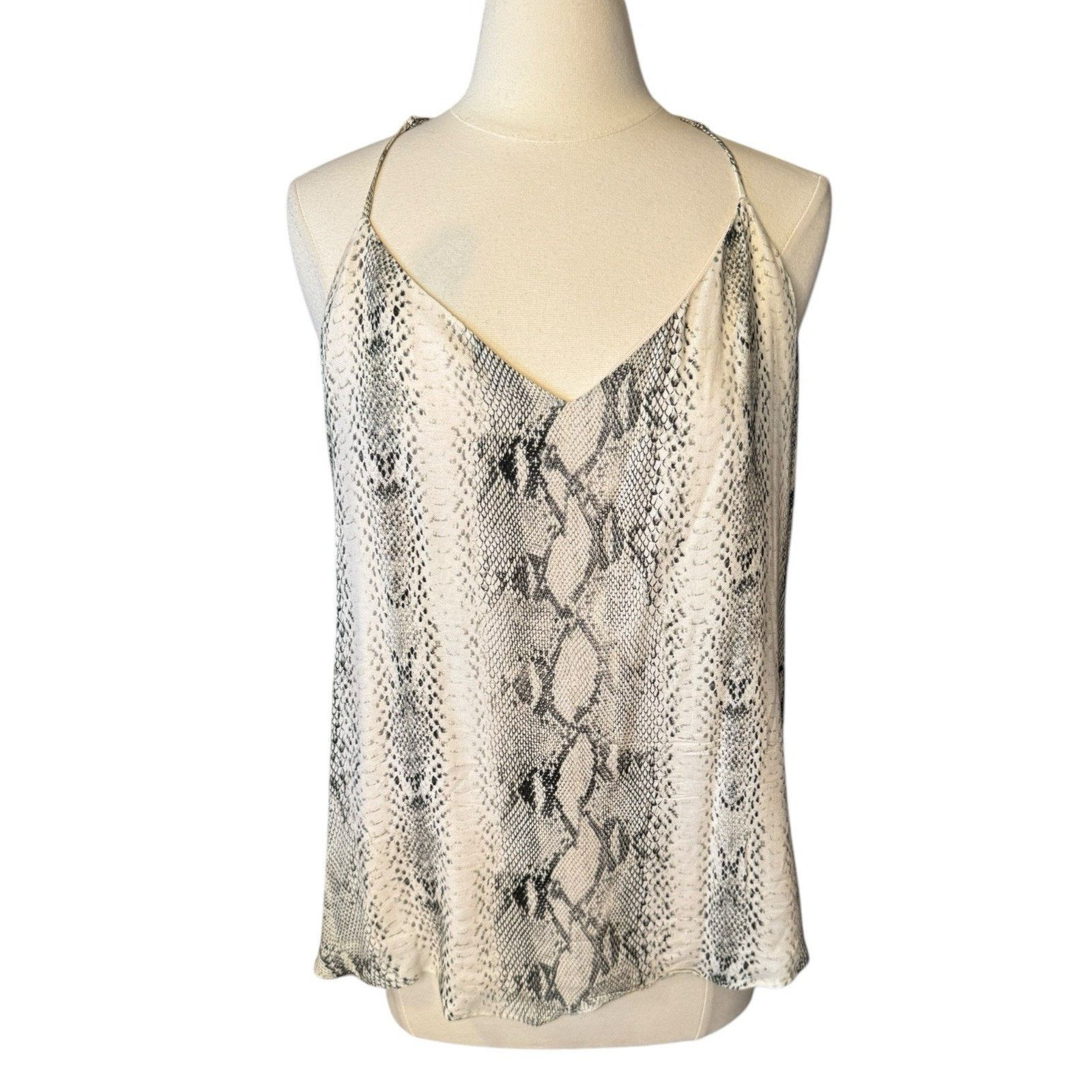 Other Lavender Brown Snake Printed Cami Size XL V Neck Size XL / US 12-14 / IT 48-50 - 1 Thumbnail