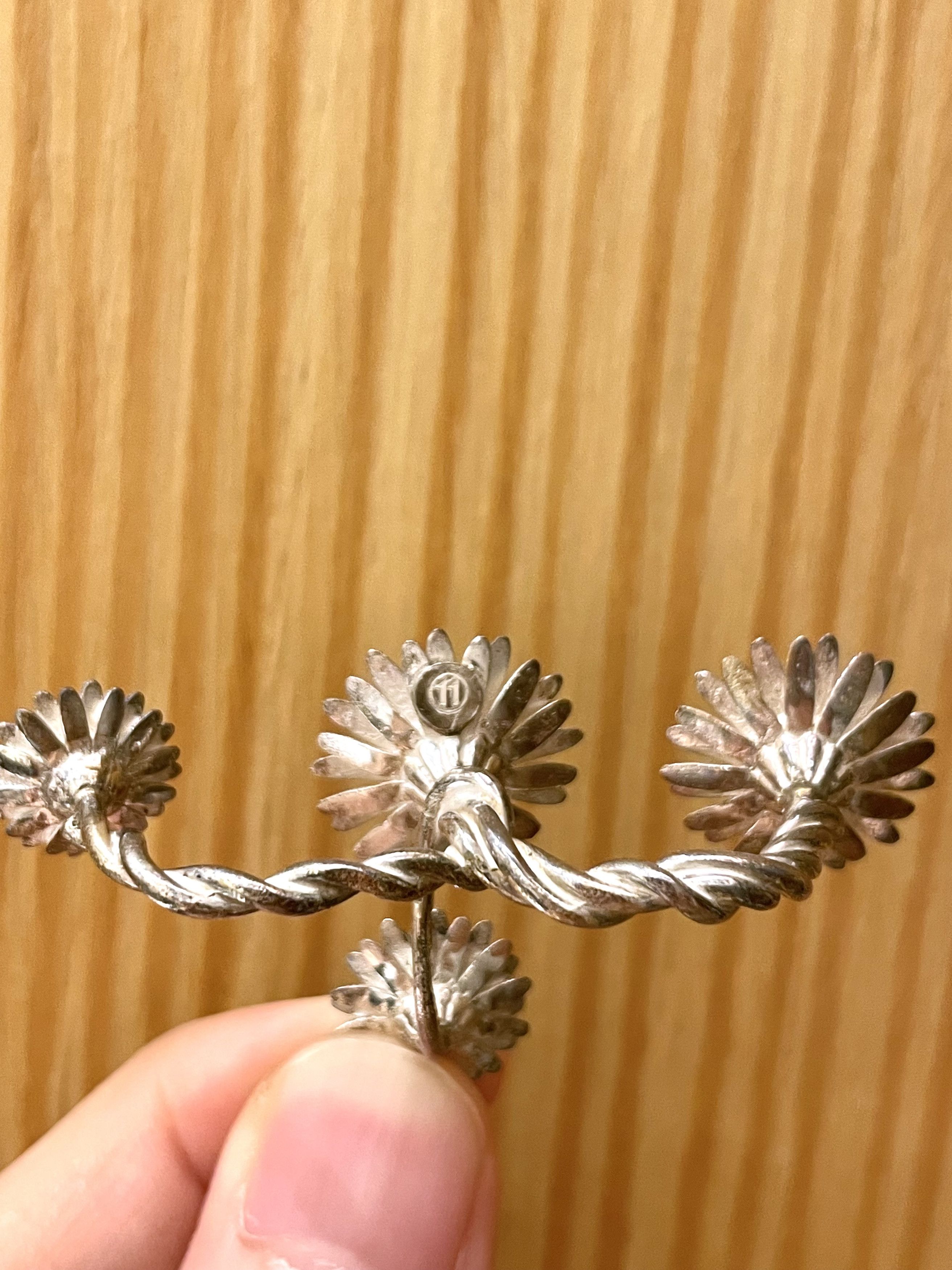 Maison Margiela GRAIL SS15 STERLING SILVER 925 DAISY MULTI FINGER RING Size ONE SIZE - 6 Thumbnail
