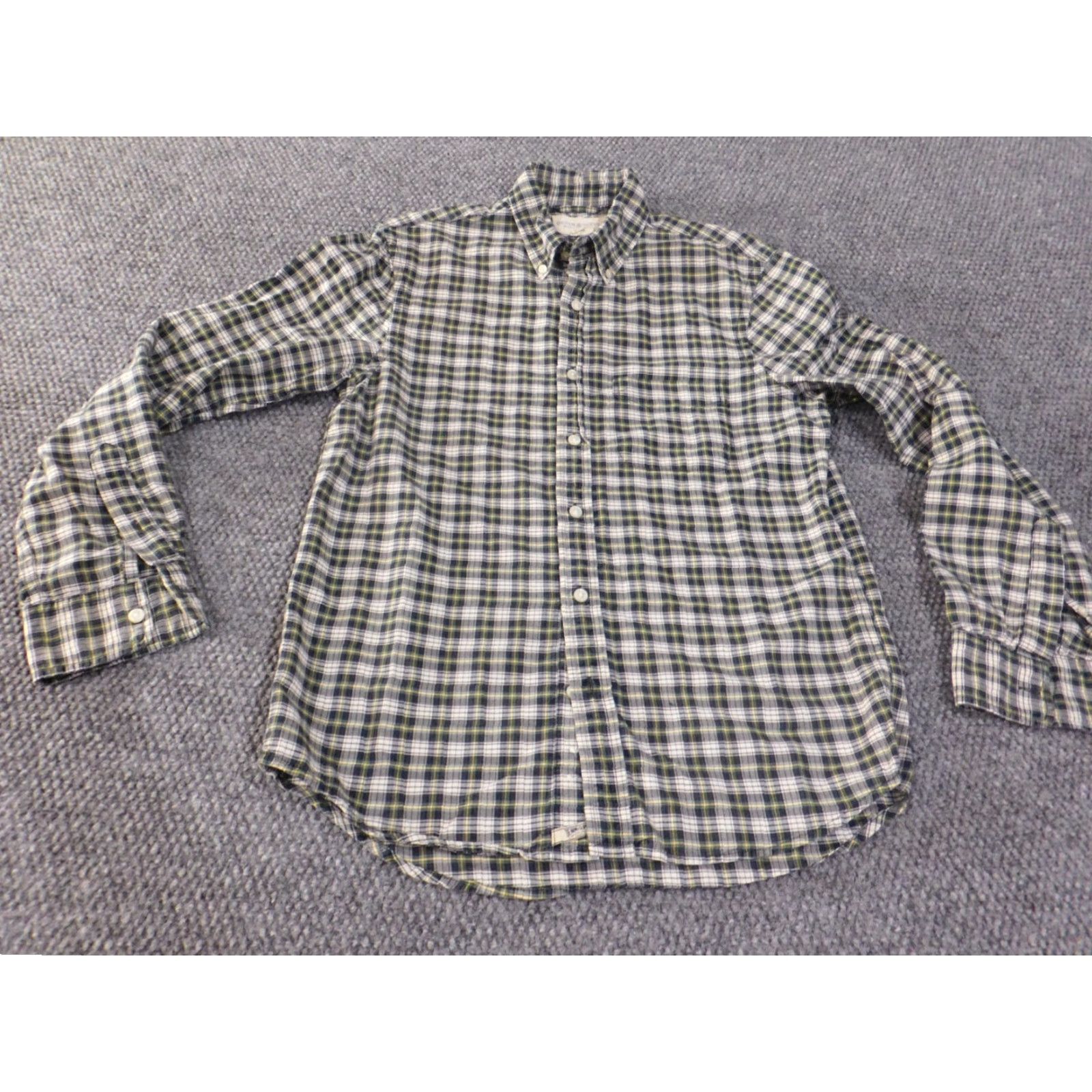 Ralph Lauren Denim & Supply Ralph Lauren Shirt Mens Small Green Plaid Button Up Retro Spirit Collection Button-Down Collar Knit Cotton Regular Short Sleeve? Size US S / EU 44-46 / 1 - 4 Thumbnail